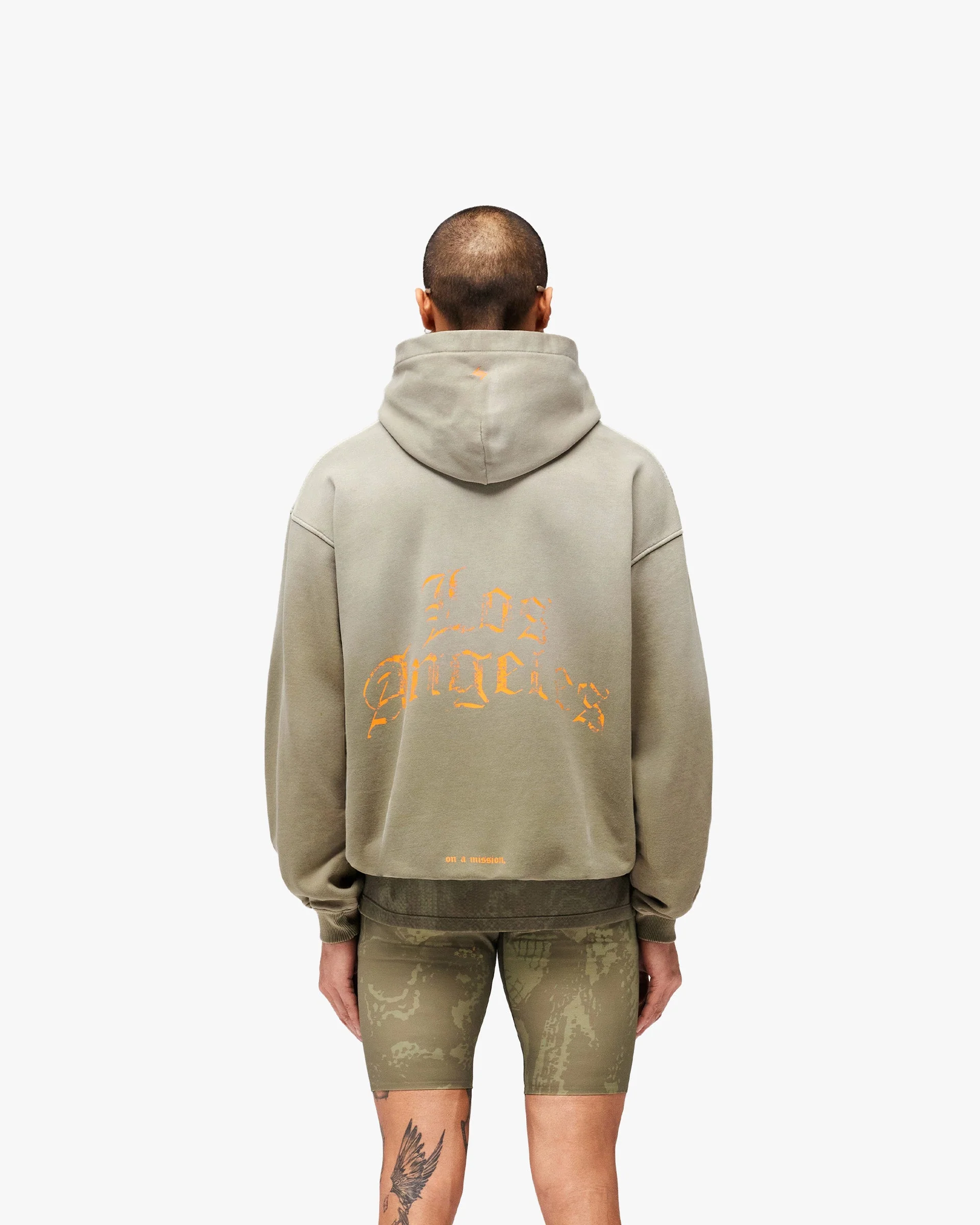 247 Los Angeles Hoodie - Aged Khaki - Image 5