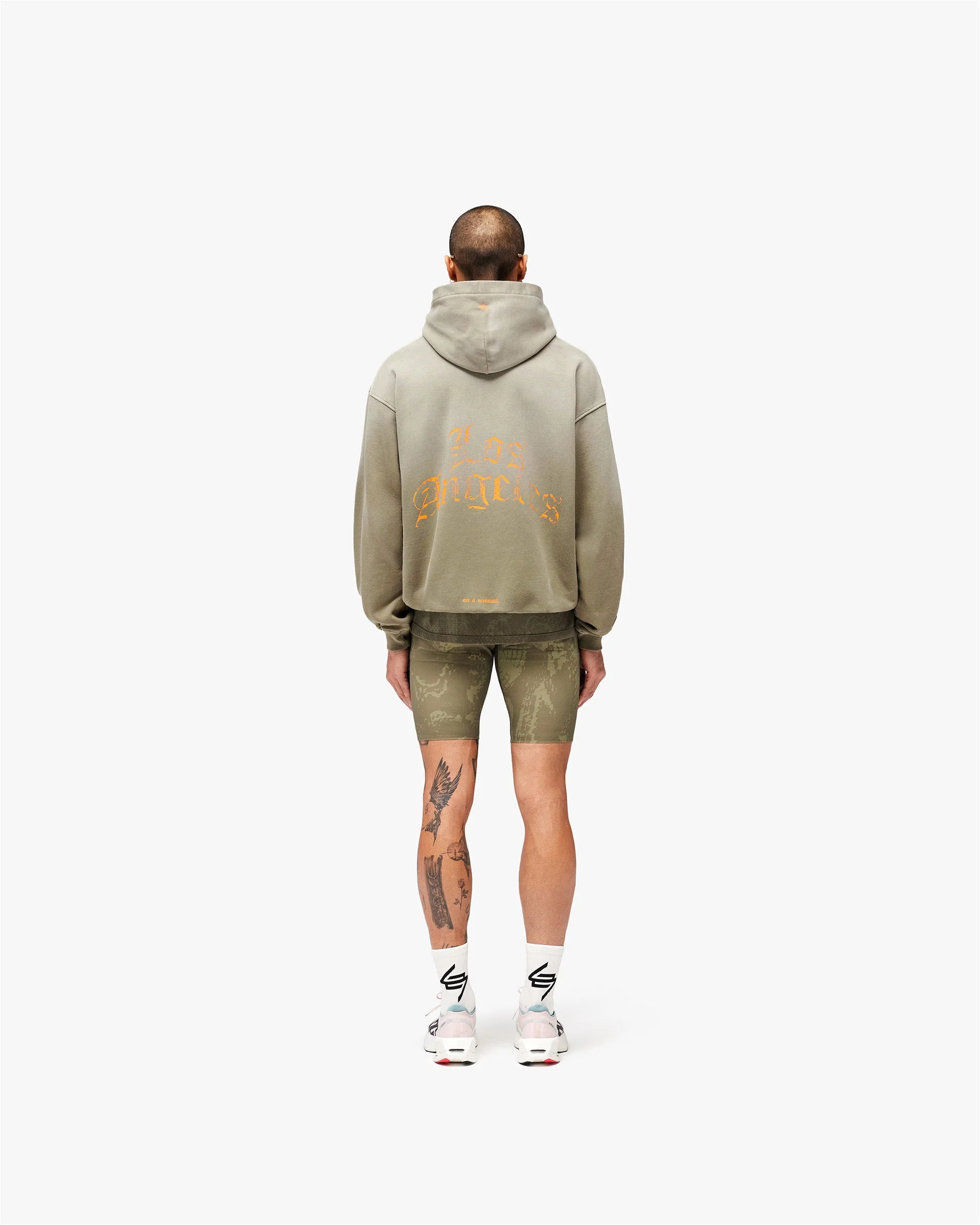 247 Los Angeles Hoodie - Aged Khaki - Image 8