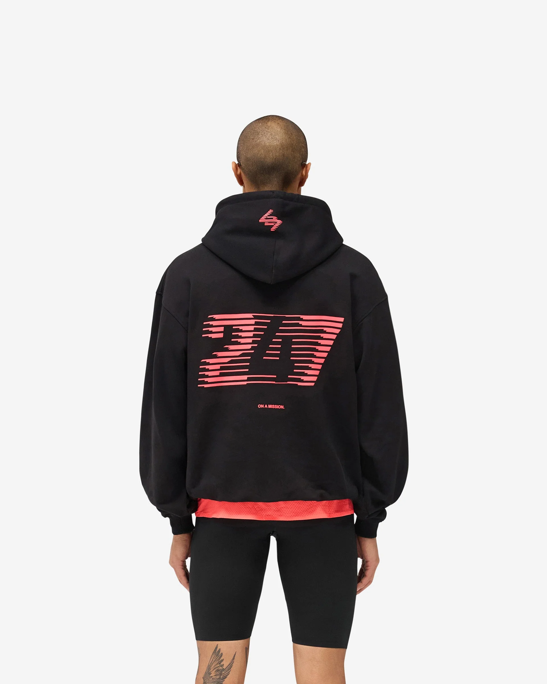 247 New York Hoodie - Black Pink - Image 5