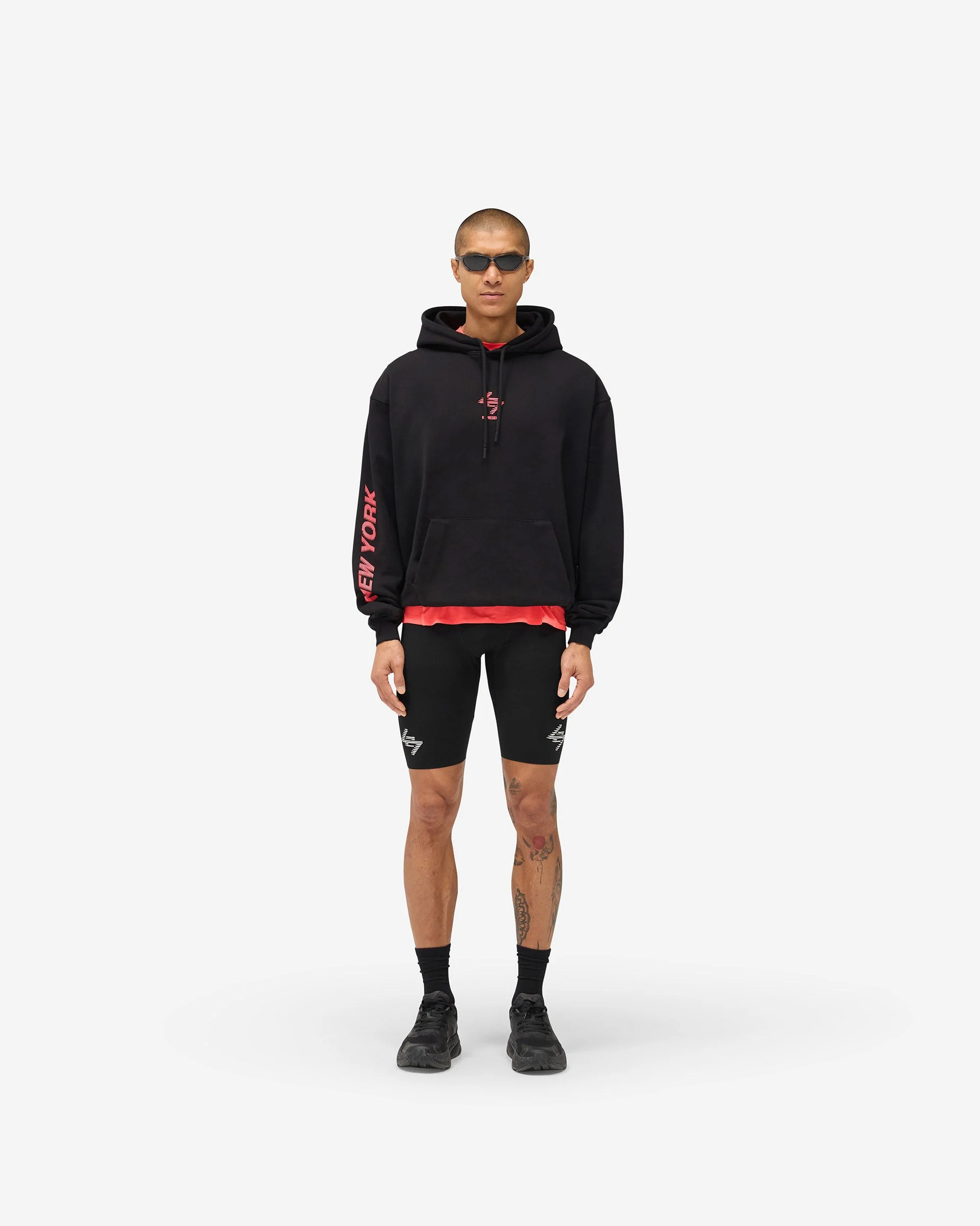 247 New York Hoodie - Black Pink - Image 6