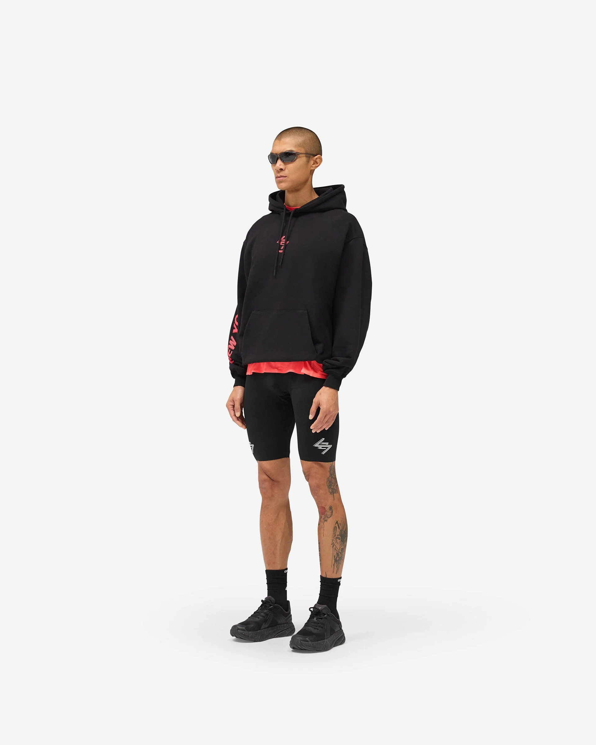 247 New York Hoodie - Black Pink - Image 7