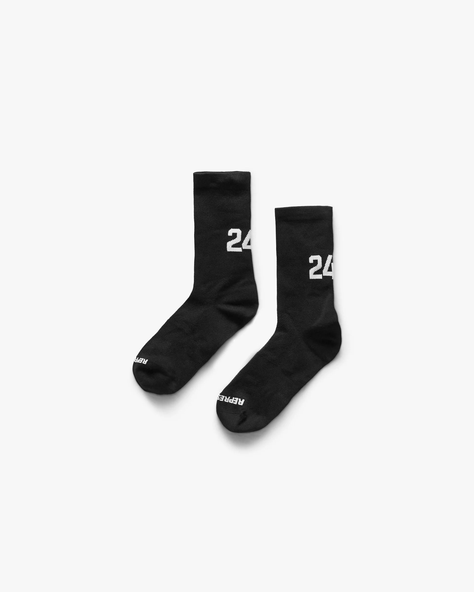 247 Numbers Socks - Jet Black - Image 2