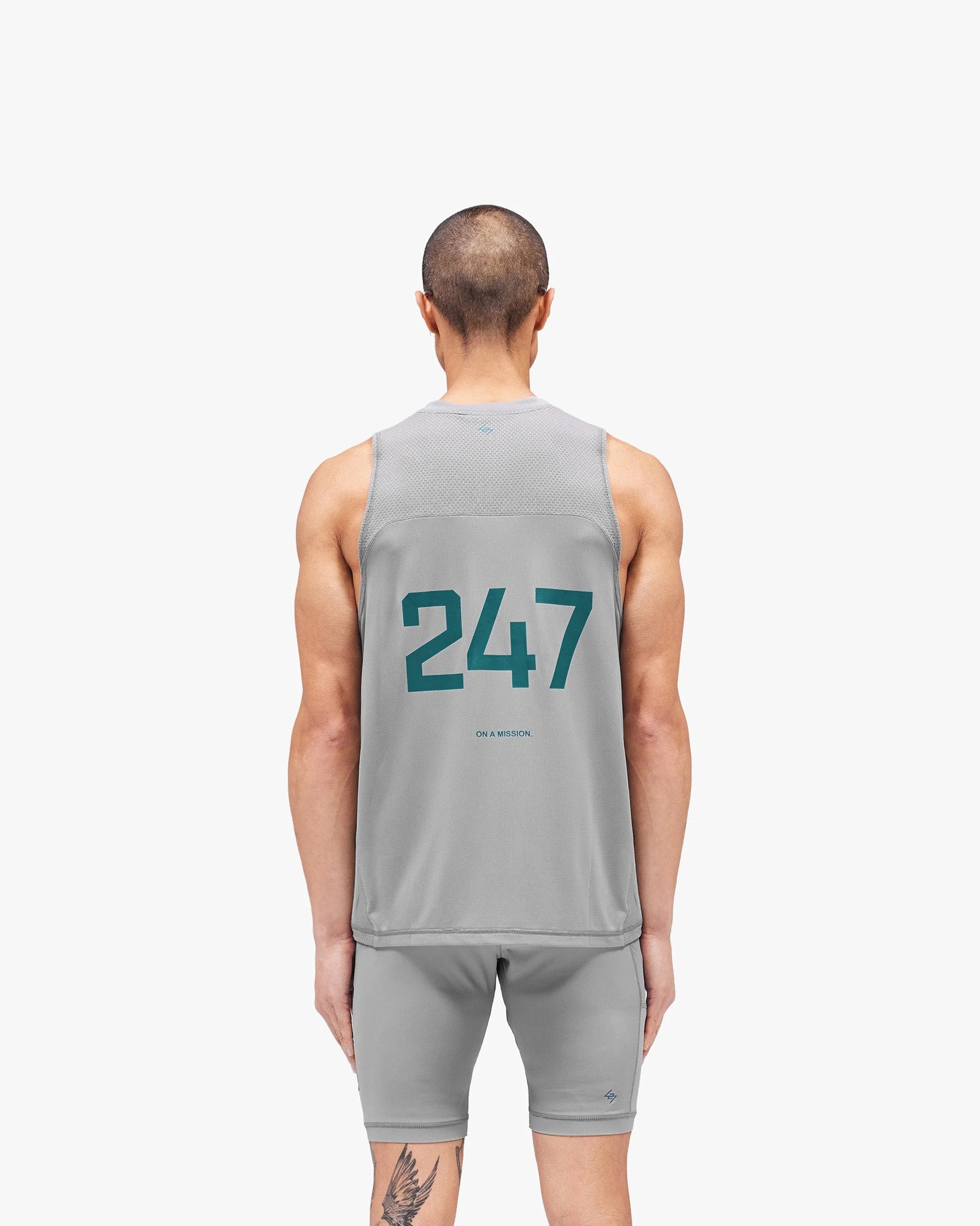 247 Numbers Vest - Graphite Grey - Image 5