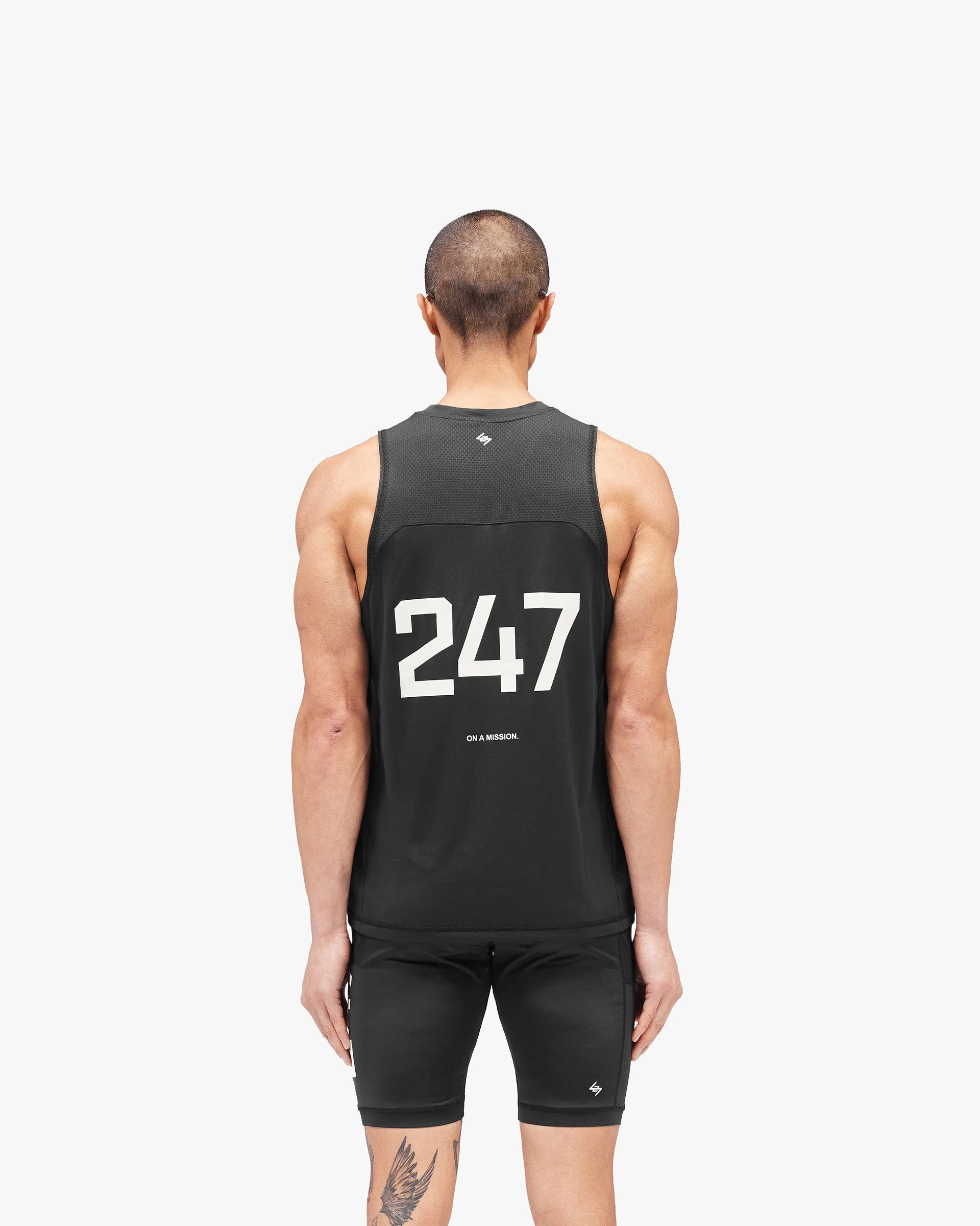247 Numbers Vest - Jet Black - Image 5