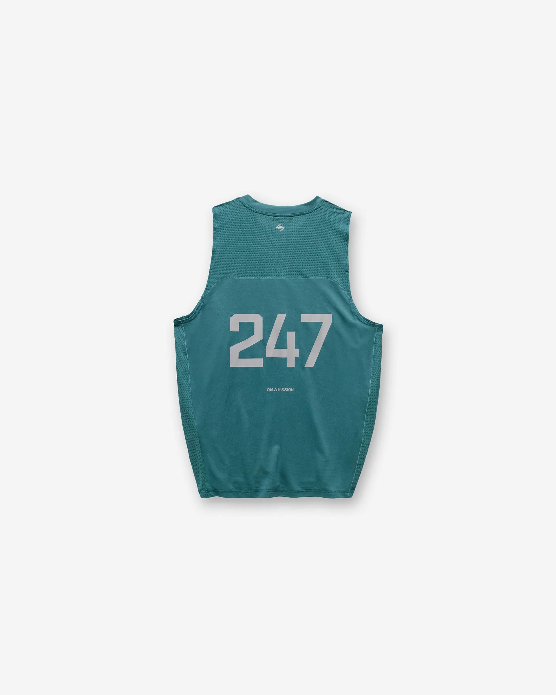 247 Numbers Vest - Teal - Image 2