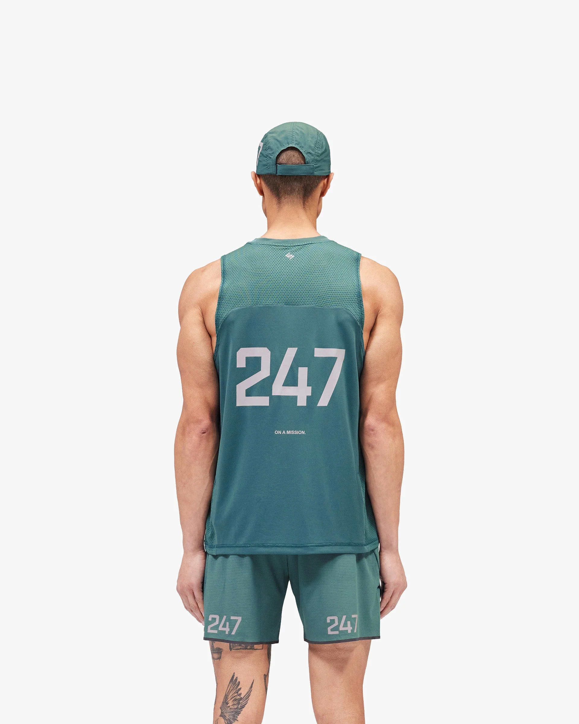 247 Numbers Vest - Teal - Image 5