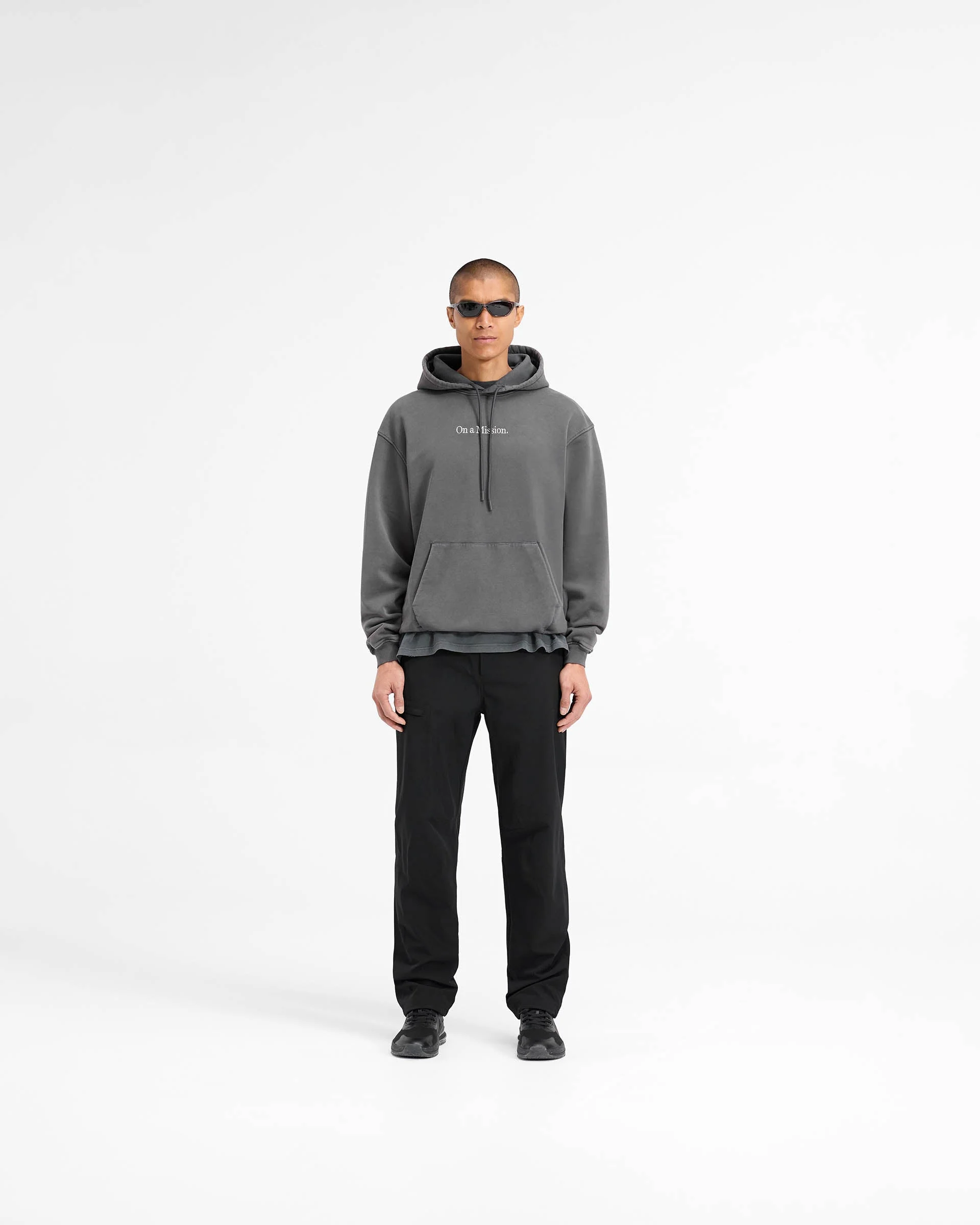 247 On A Mission Hoodie - Aged Black - Image 5