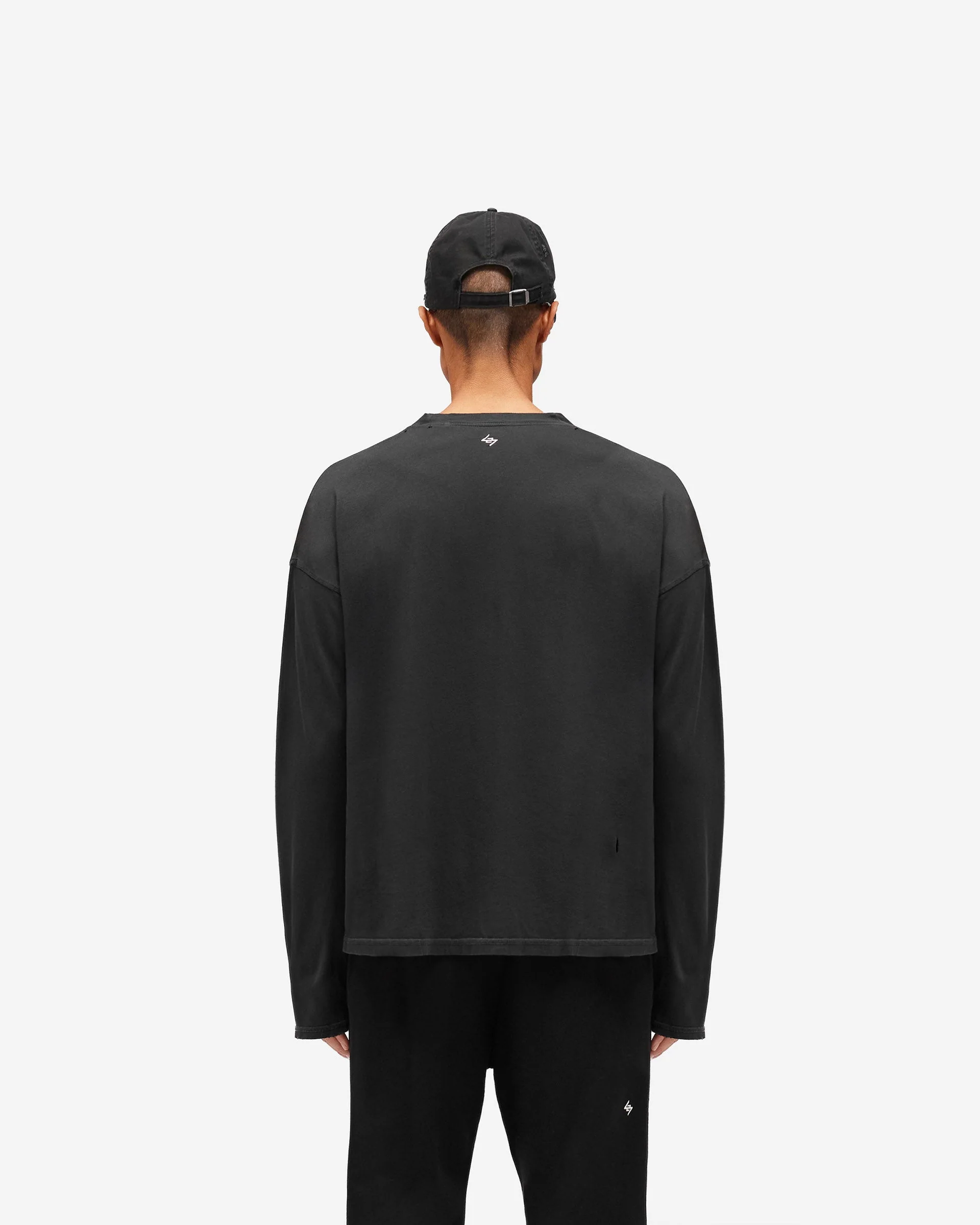 247 On A Mission Long Sleeve T-Shirt - Jet Black - Image 4