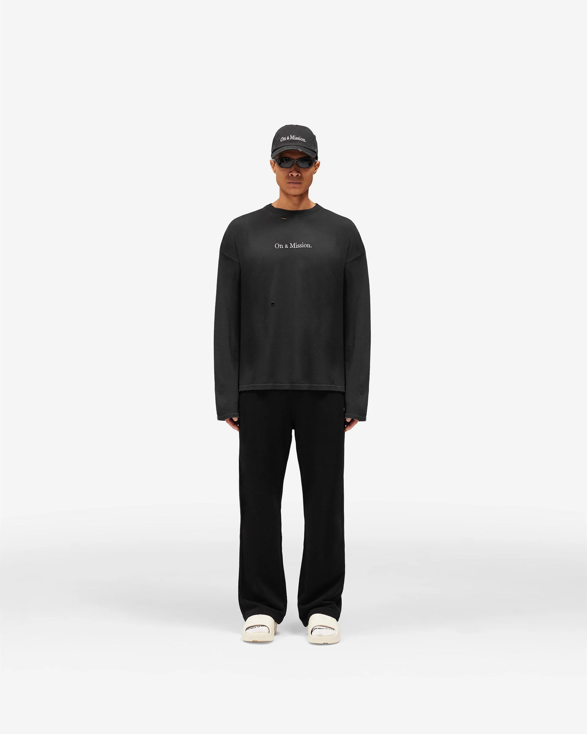 247 On A Mission Long Sleeve T-Shirt - Jet Black - Image 6