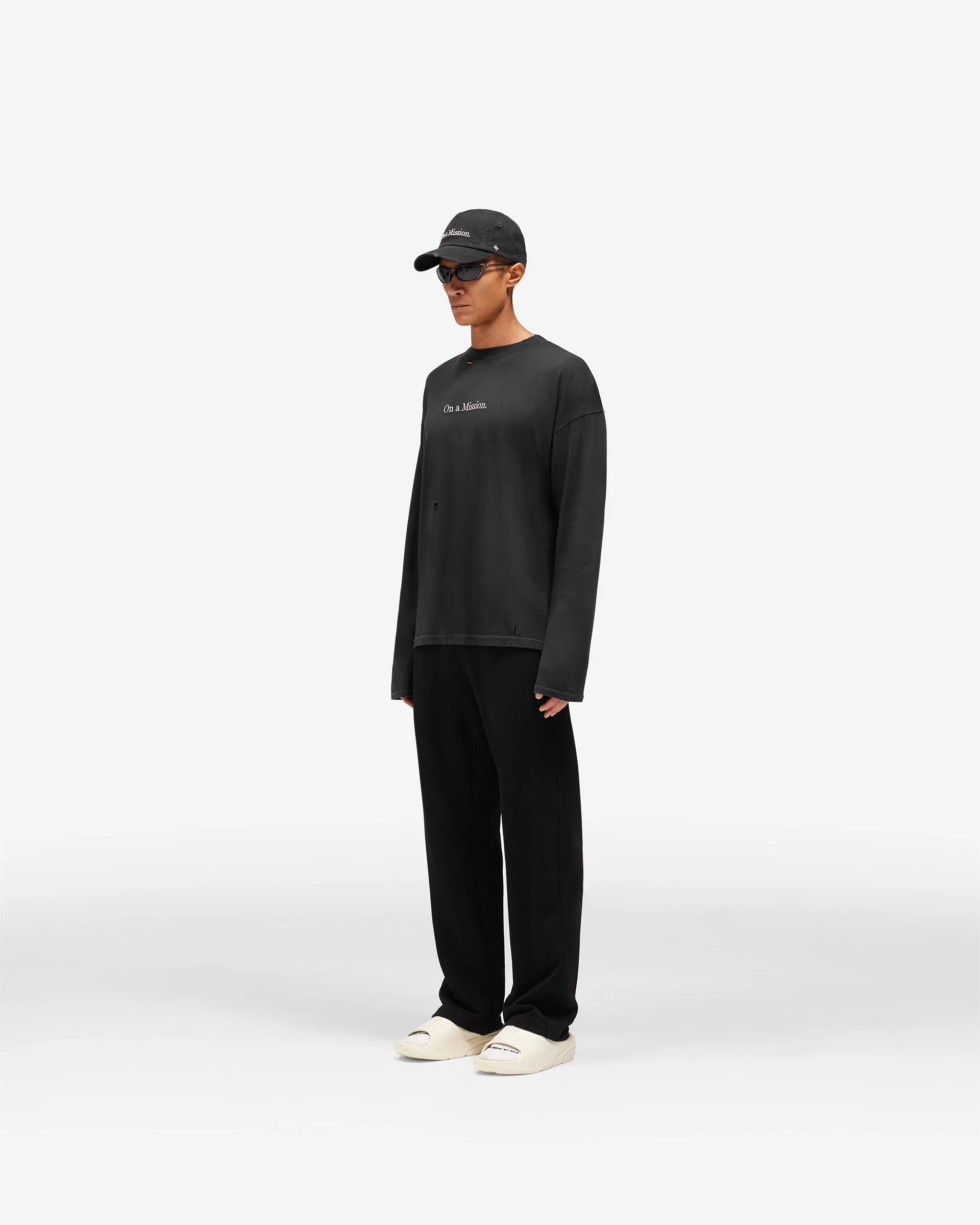 247 On A Mission Long Sleeve T-Shirt - Jet Black - Image 7