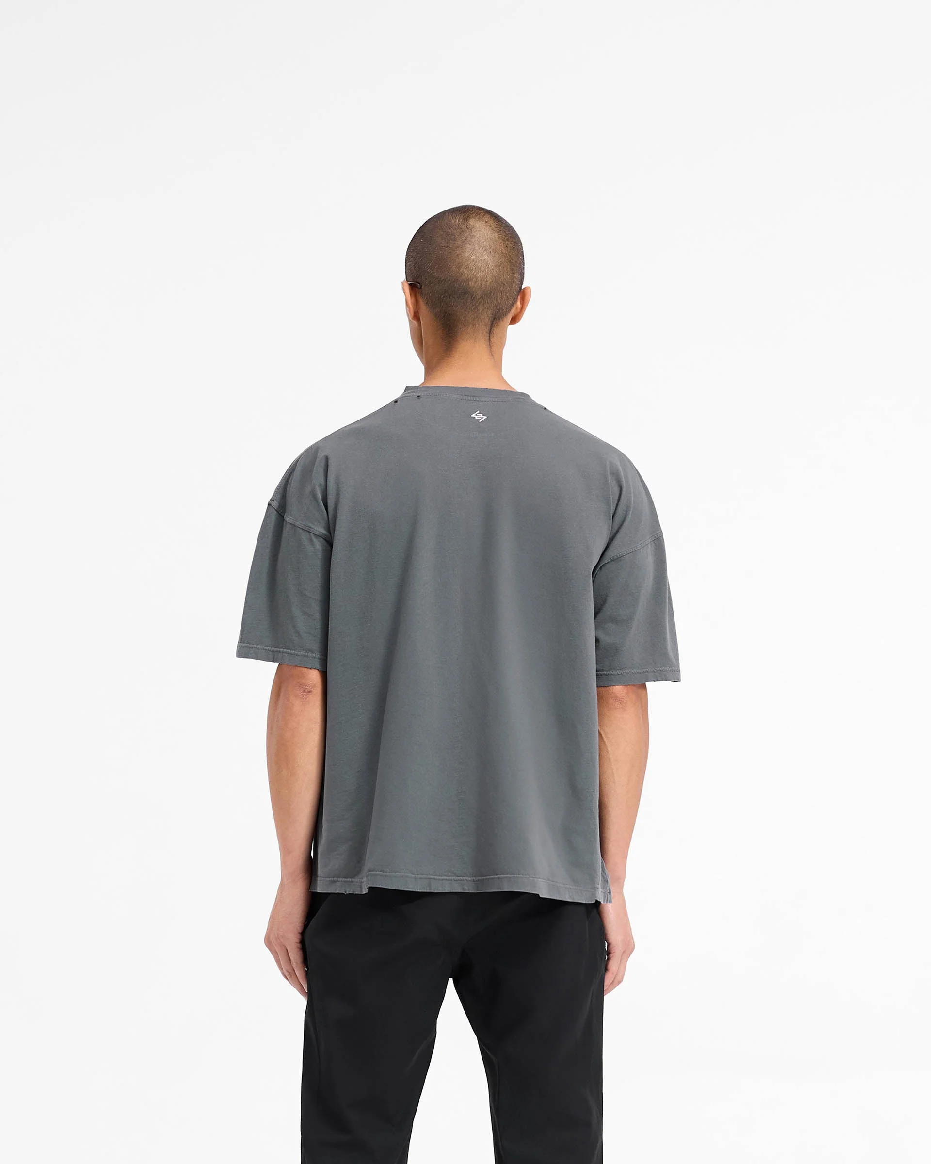 247 On A Mission Oversized T-Shirt - Aged Black - Image 4