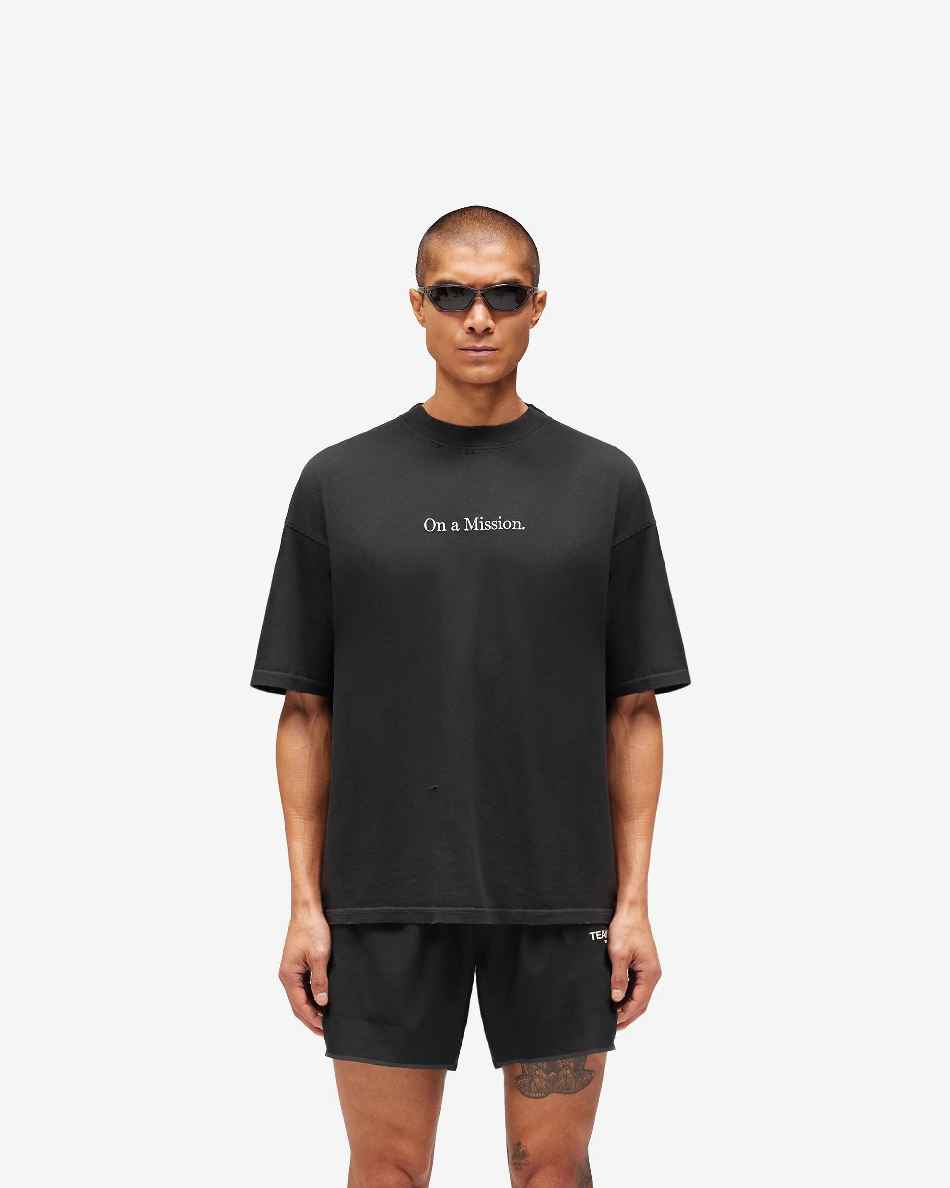 247 On A Mission T-Shirt - Jet Black - Image 3