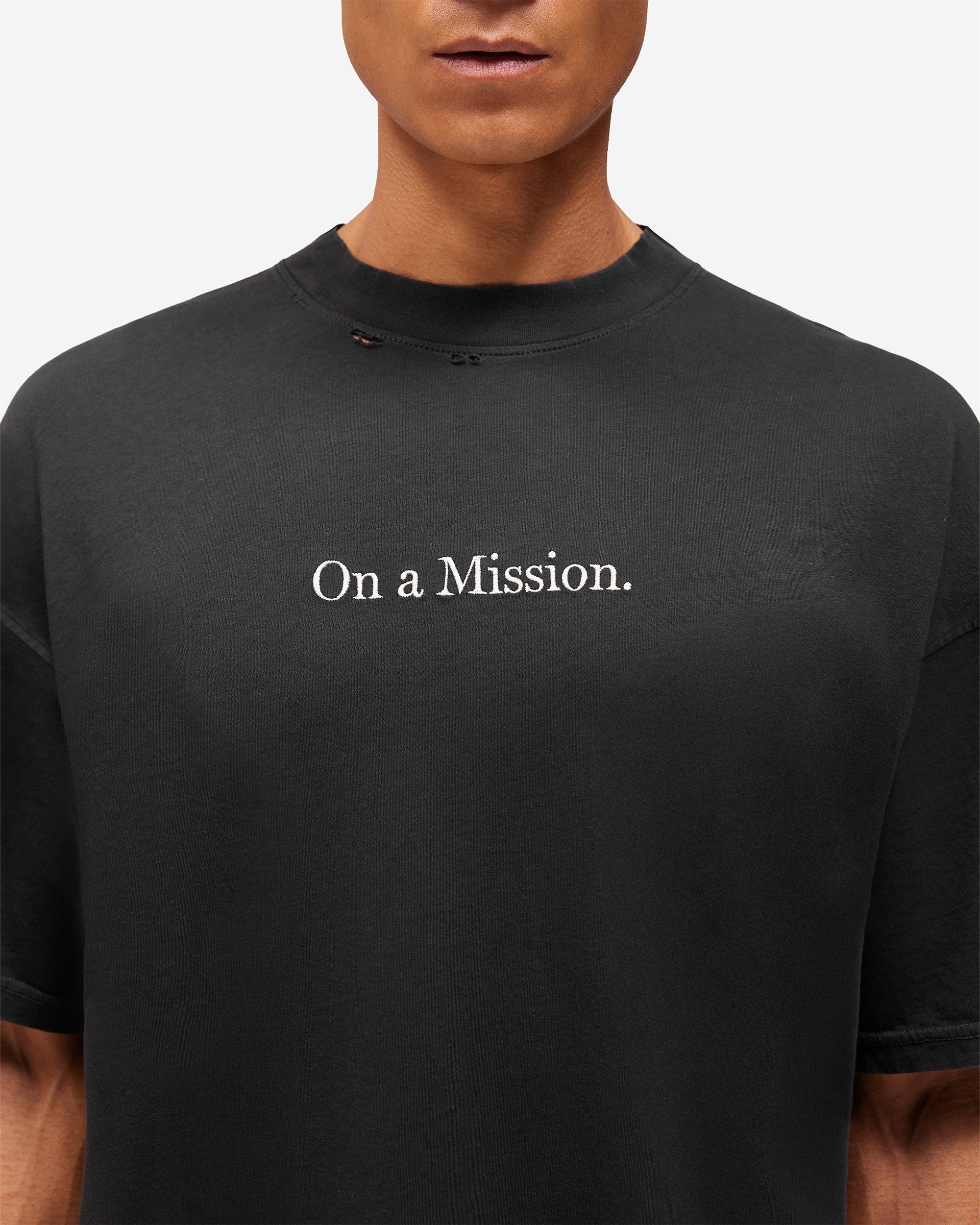 247 On A Mission T-Shirt - Jet Black - Image 5