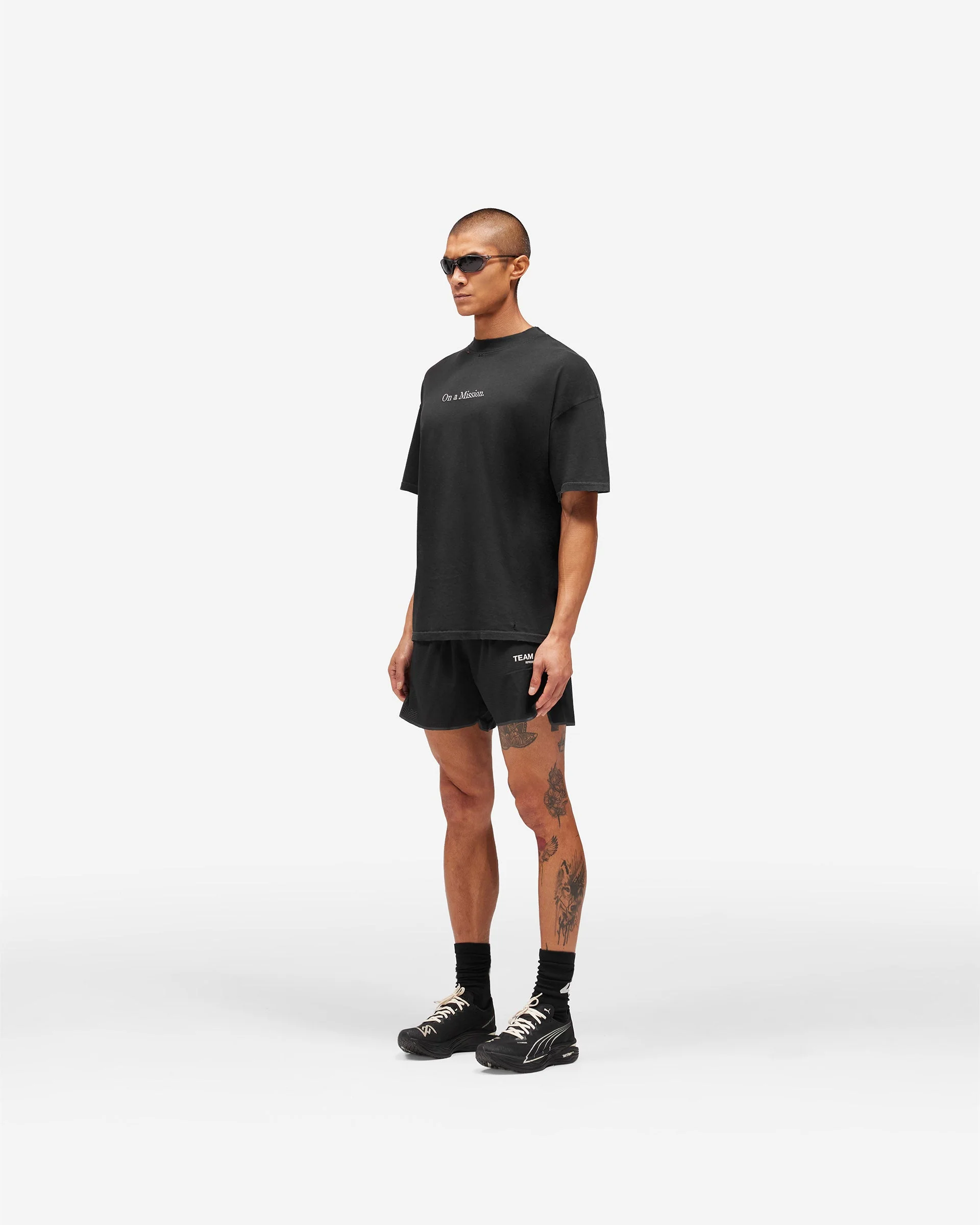 247 On A Mission T-Shirt - Jet Black - Image 8