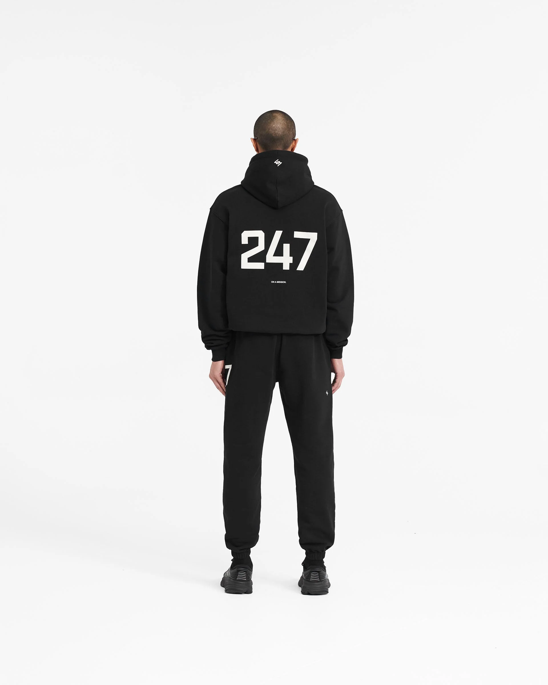 247 Oversized Hoodie - Jet Black - Image 9
