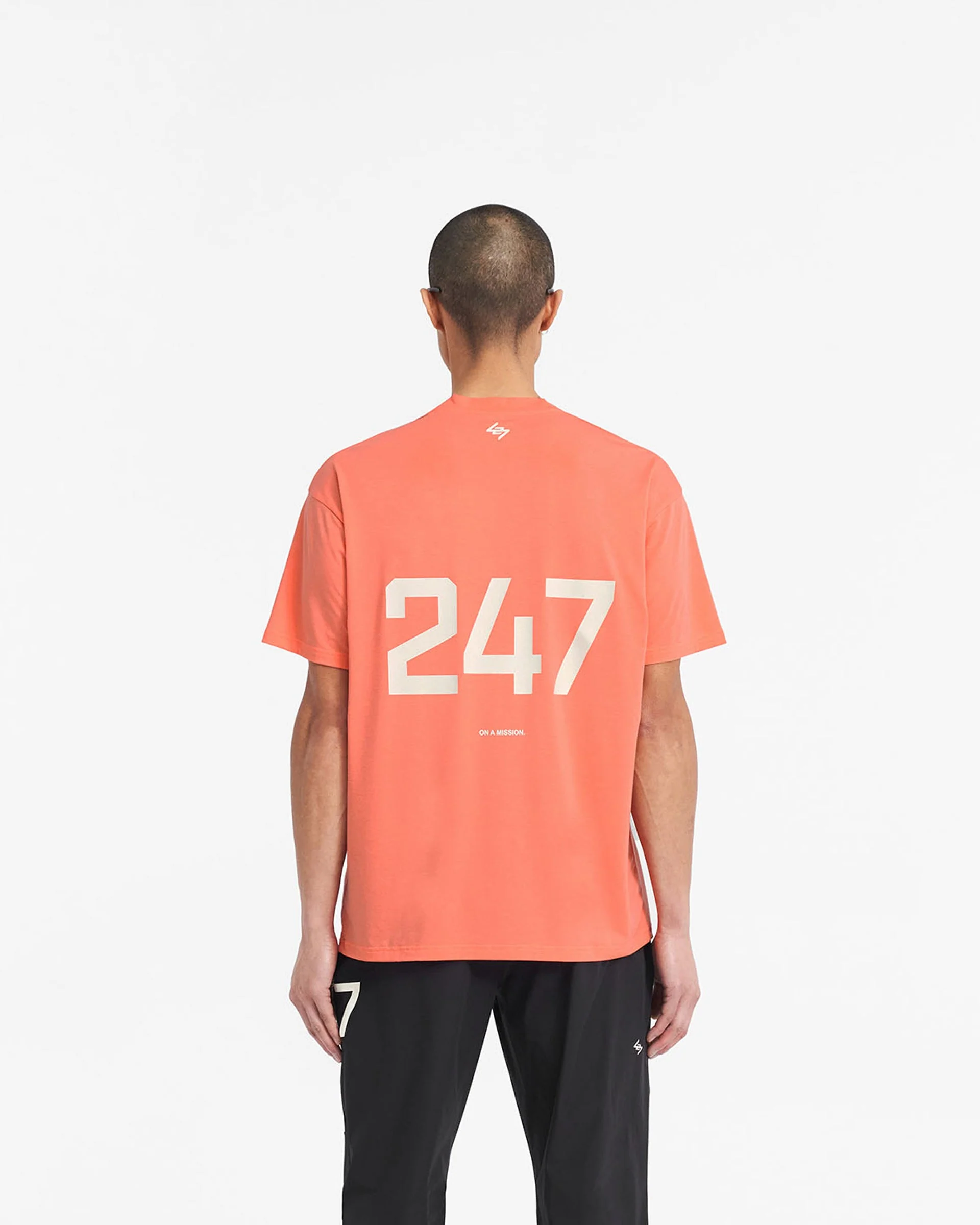 247 Oversized T-Shirt - Coral - Image 4