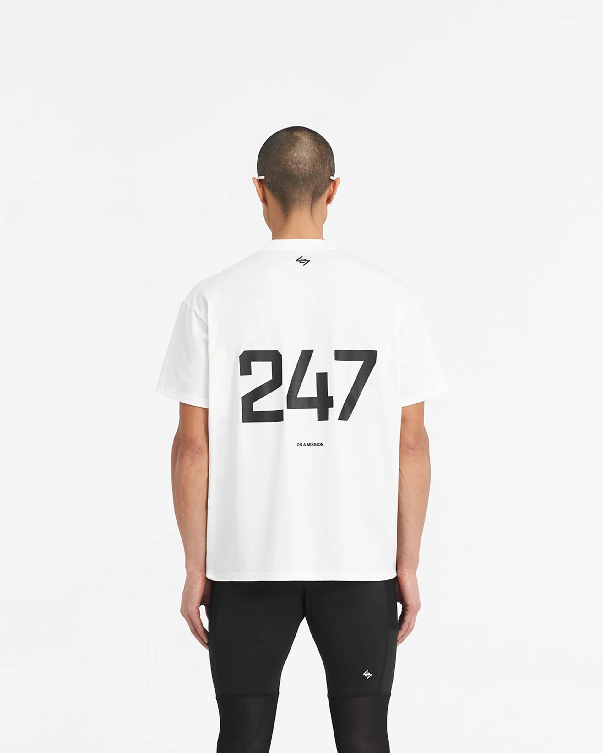 247 Oversized T-Shirt - Flat White - Image 4