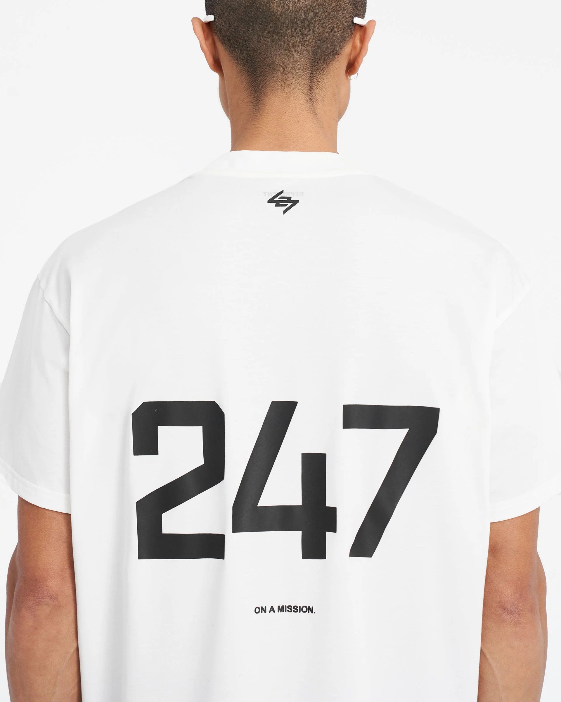 247 Oversized T-Shirt - Flat White - Image 6