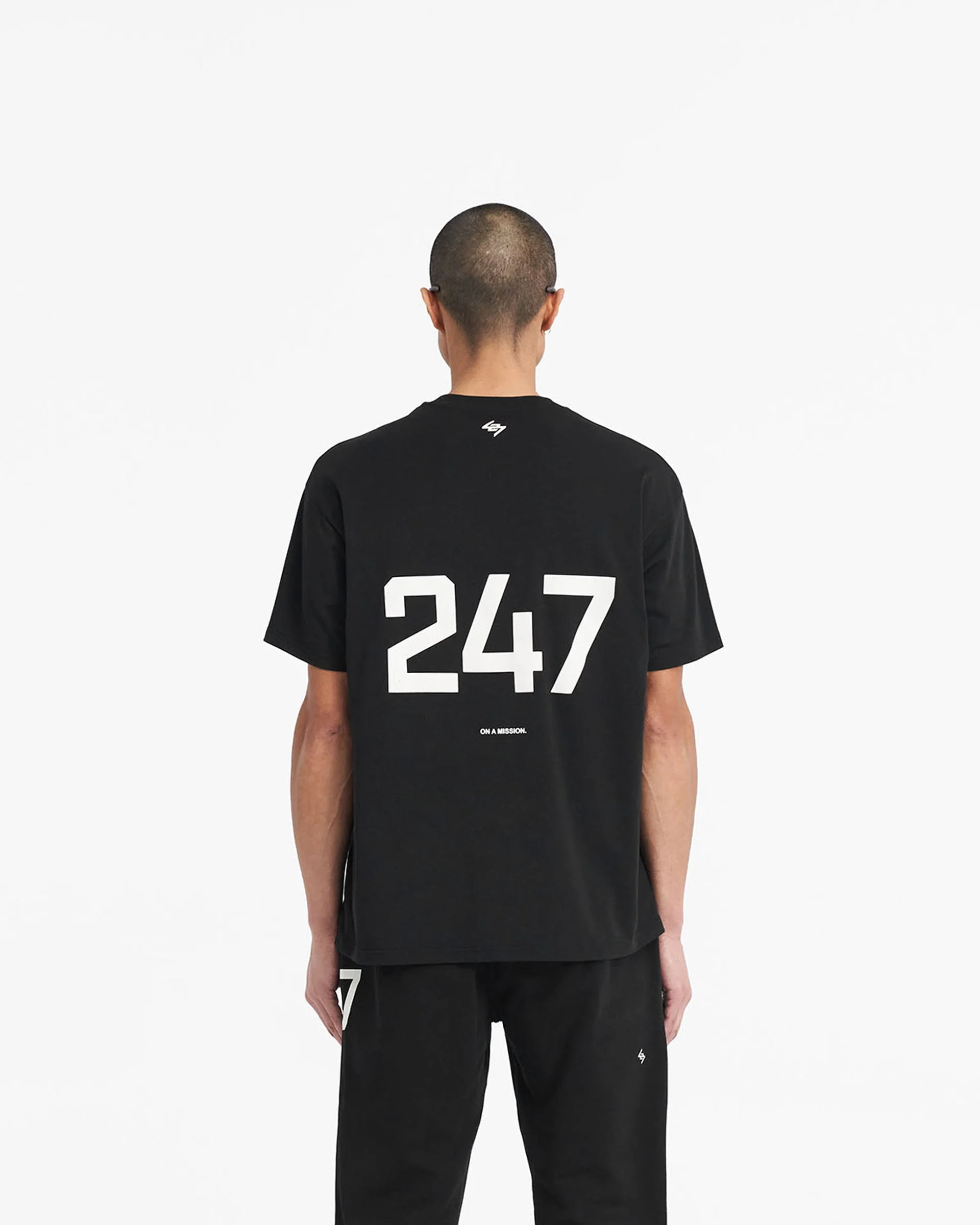 247 Oversized T-Shirt - Jet Black - Image 4