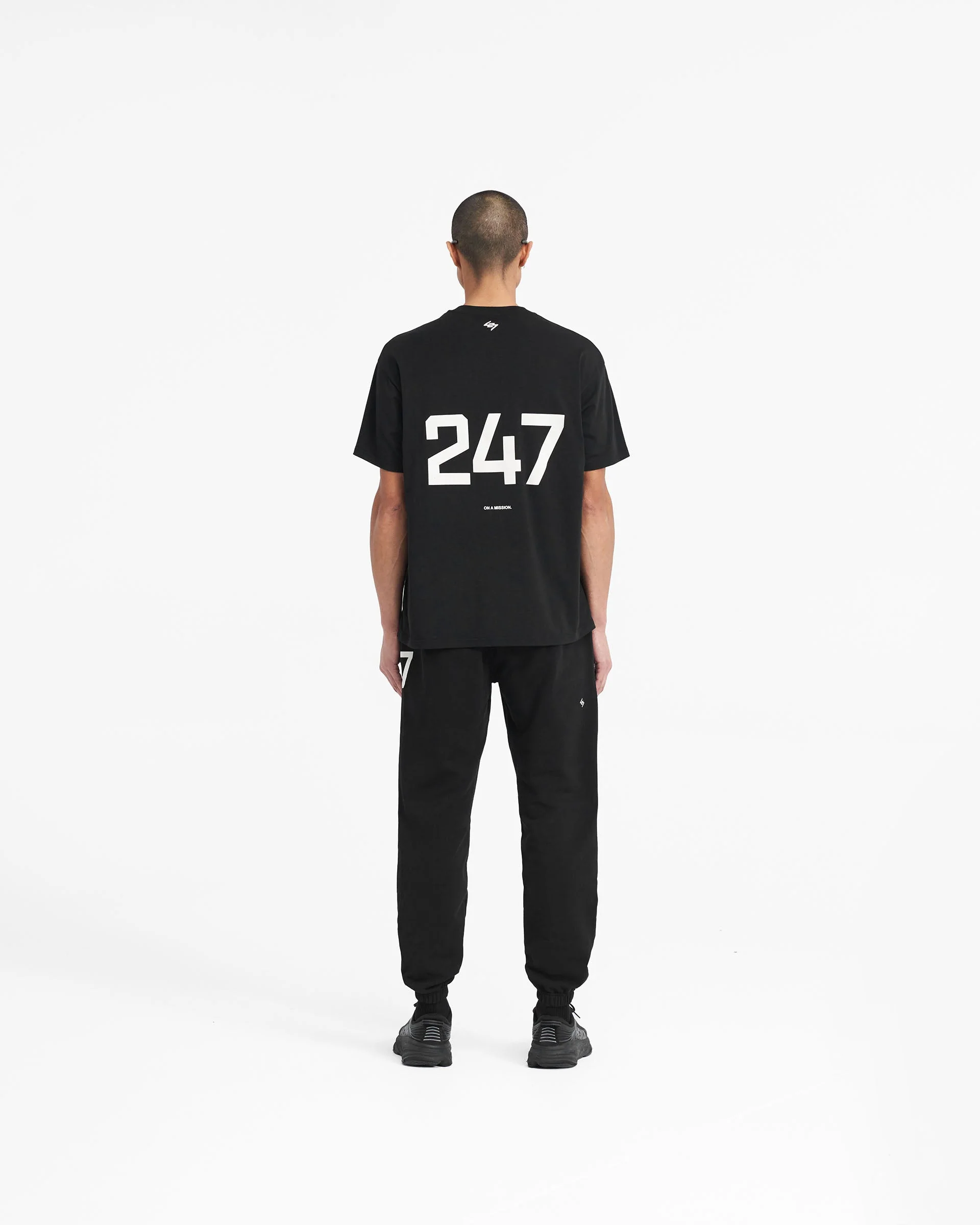 247 Oversized T-Shirt - Jet Black - Image 8