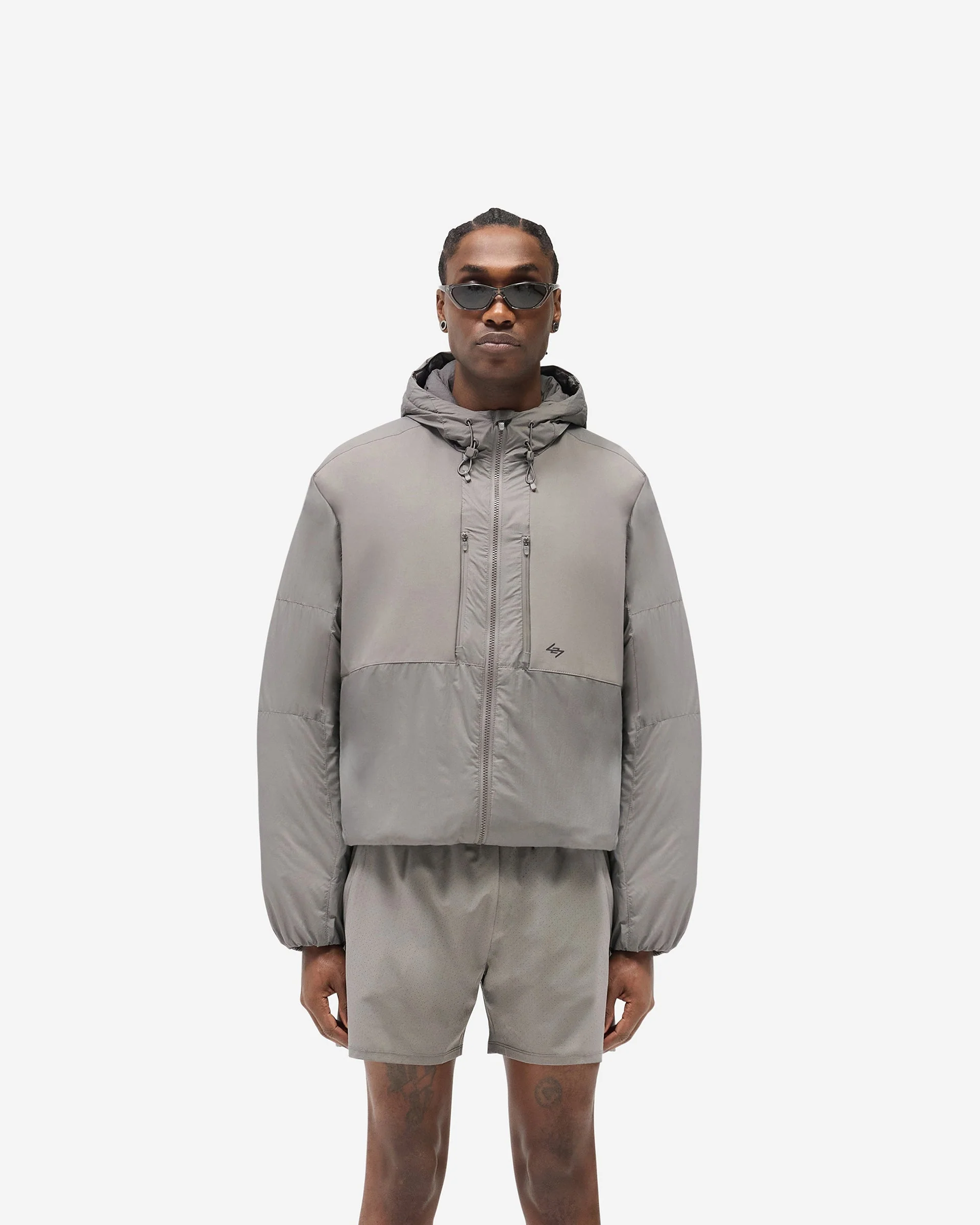 247 Panelled Insulated Jacket - Steel - Image 3