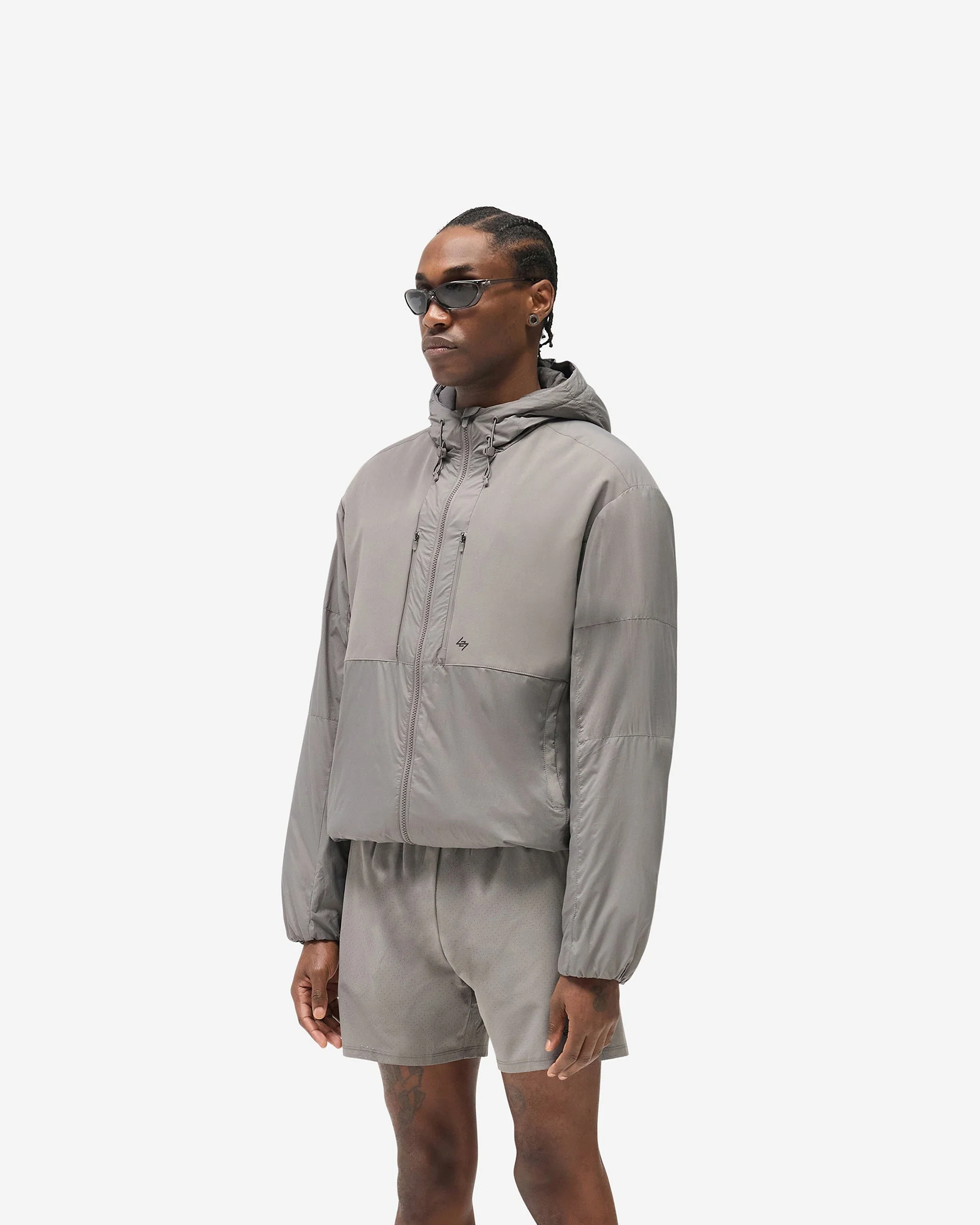 247 Panelled Insulated Jacket - Steel - Image 4