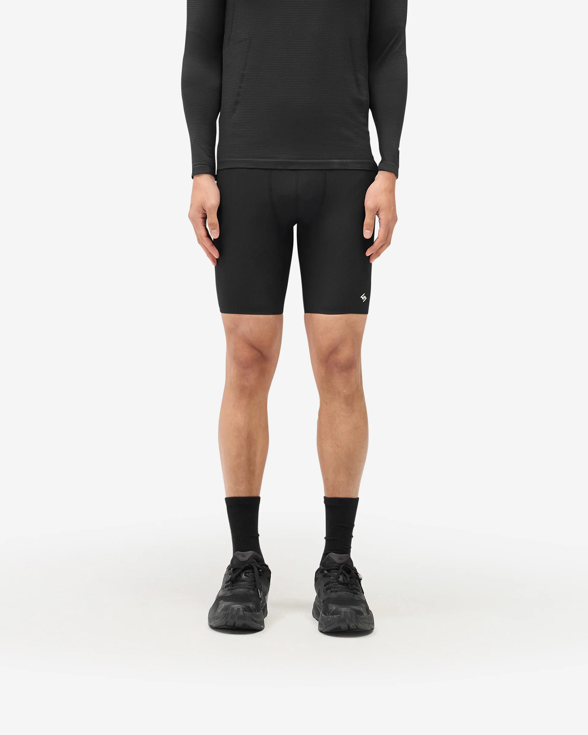 247 Ribbed Half Tight - Black - Image 3