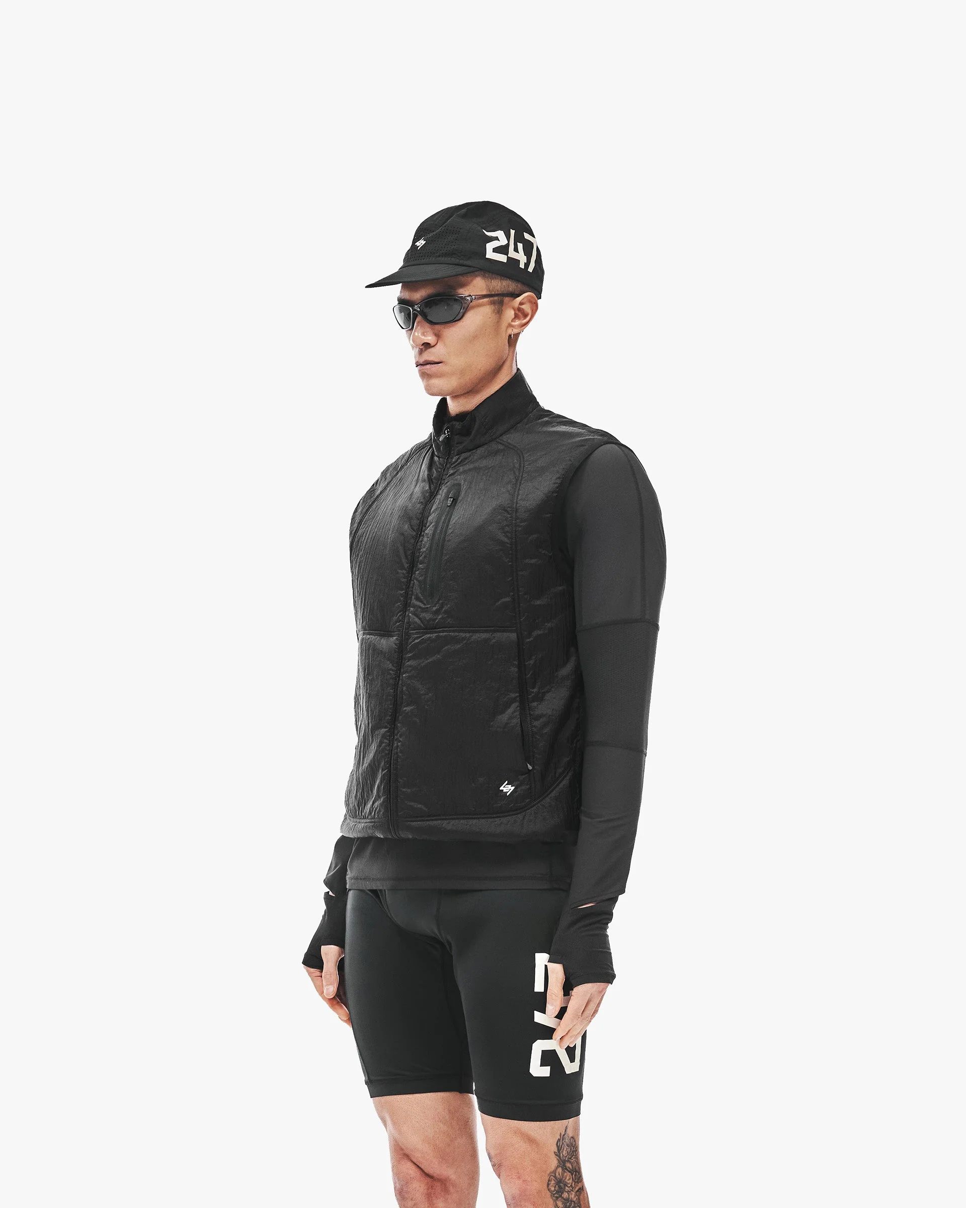 247 Run Gilet - Jet Black - Image 4