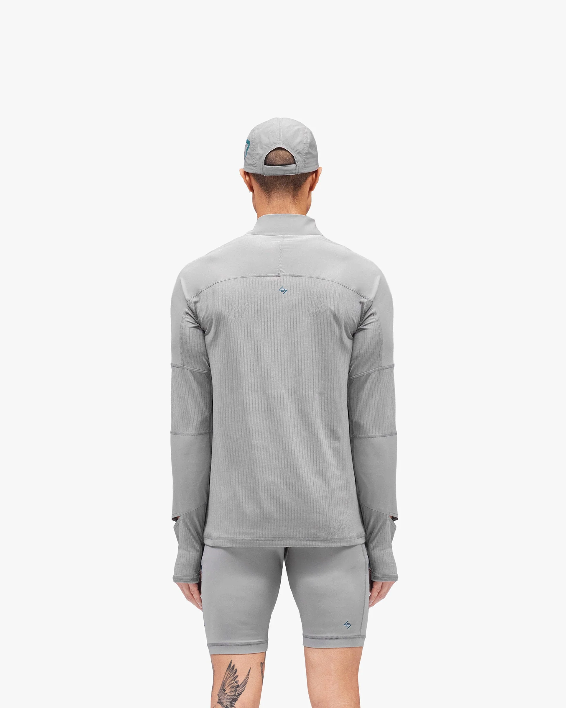 247 Run Quarter Zip - Graphite Grey - Image 4