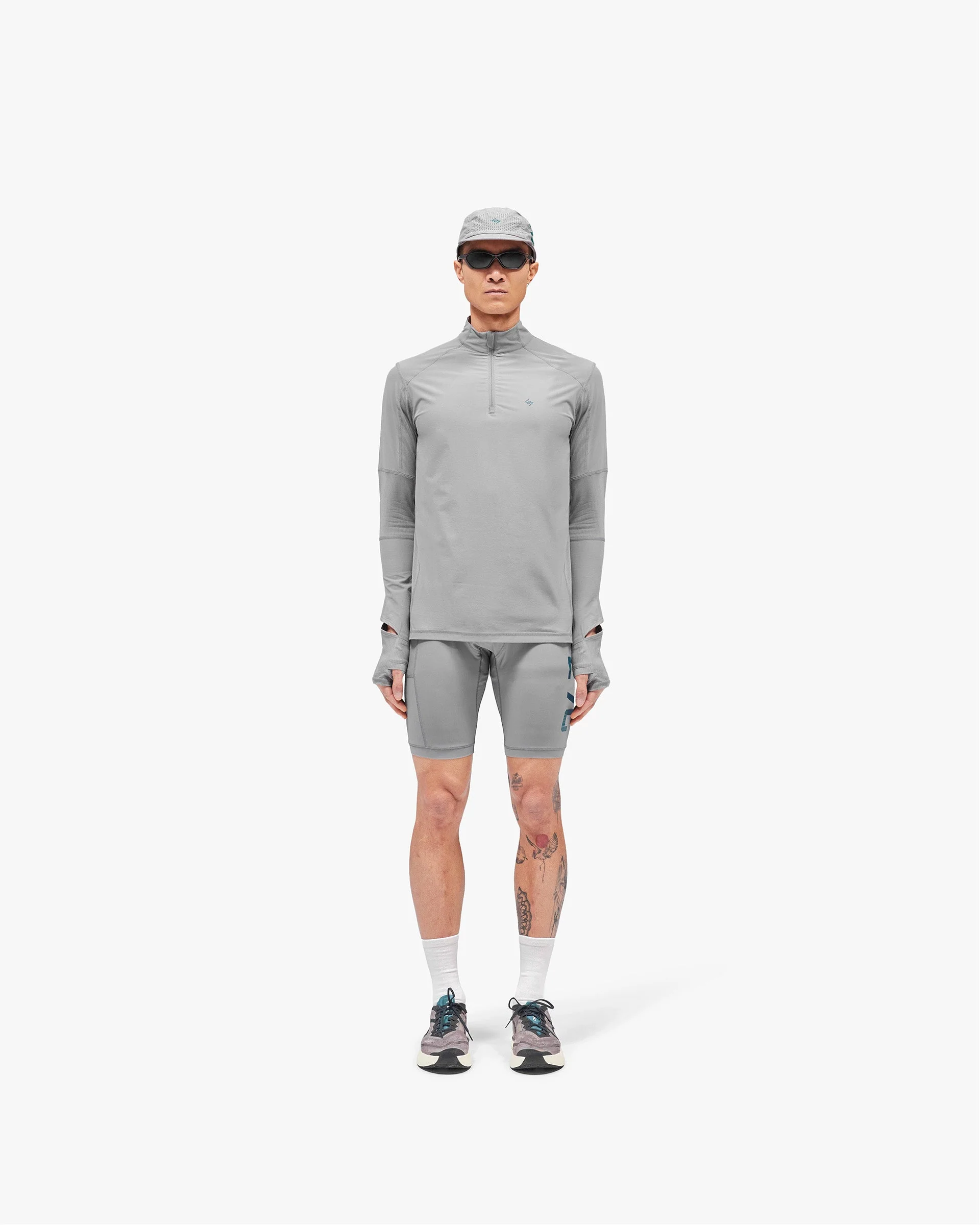 247 Run Quarter Zip - Graphite Grey - Image 5
