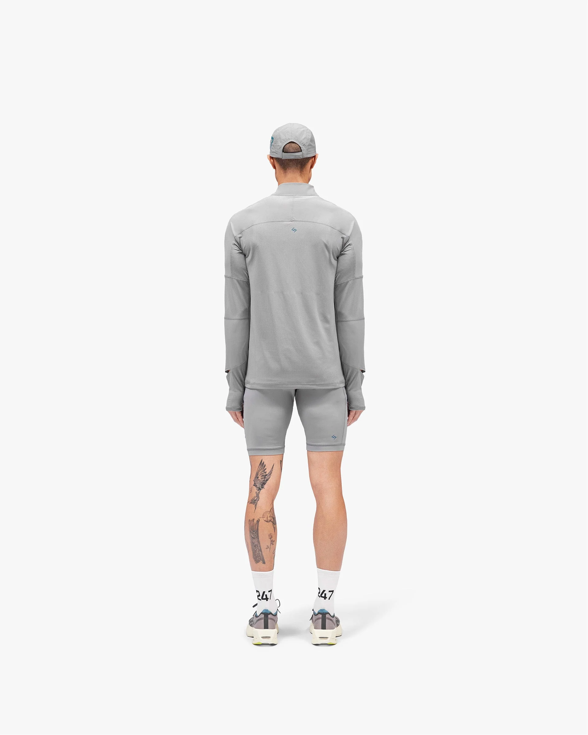 247 Run Quarter Zip - Graphite Grey - Image 7