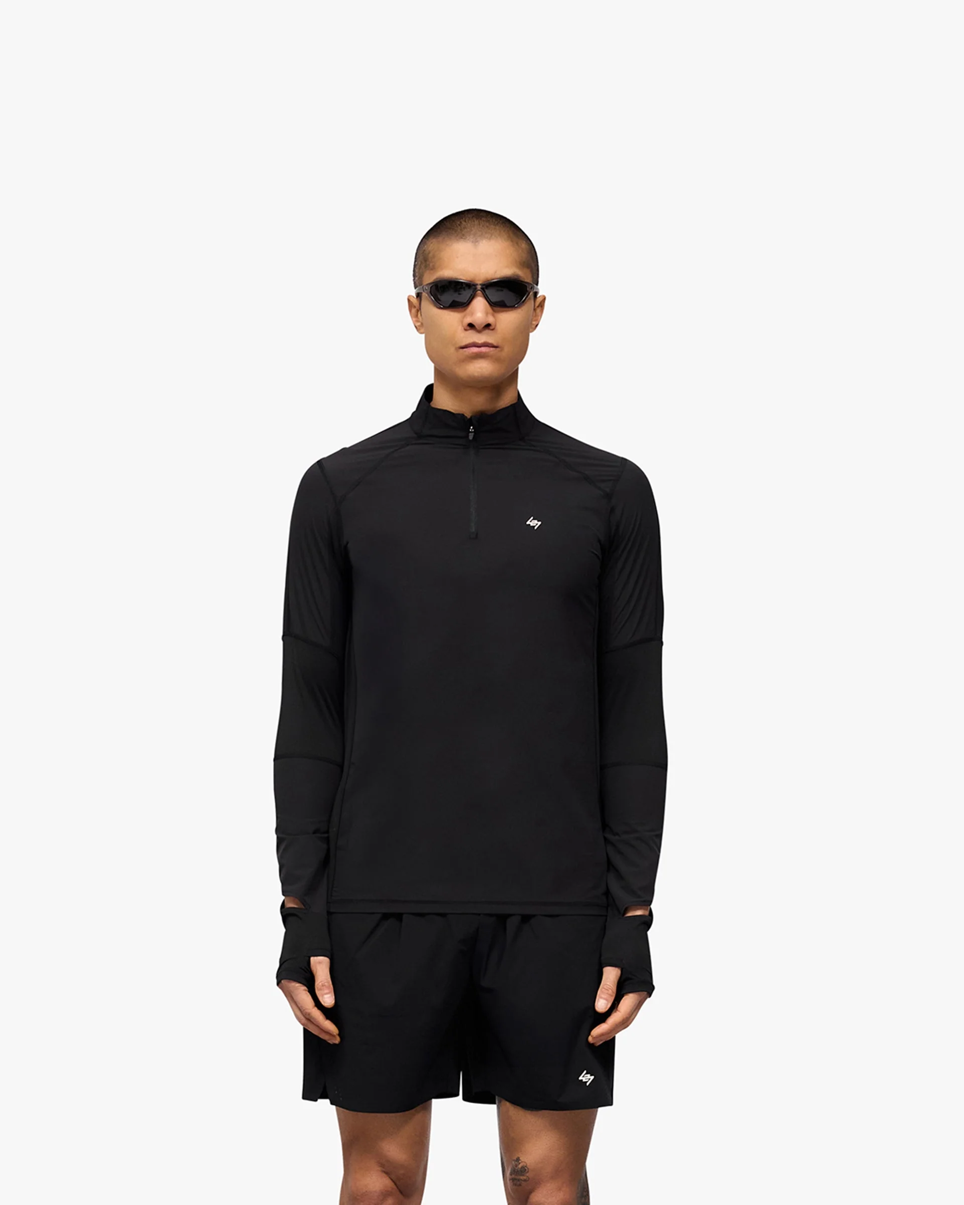 247 Run Quarter Zip - Jet Black - Image 3