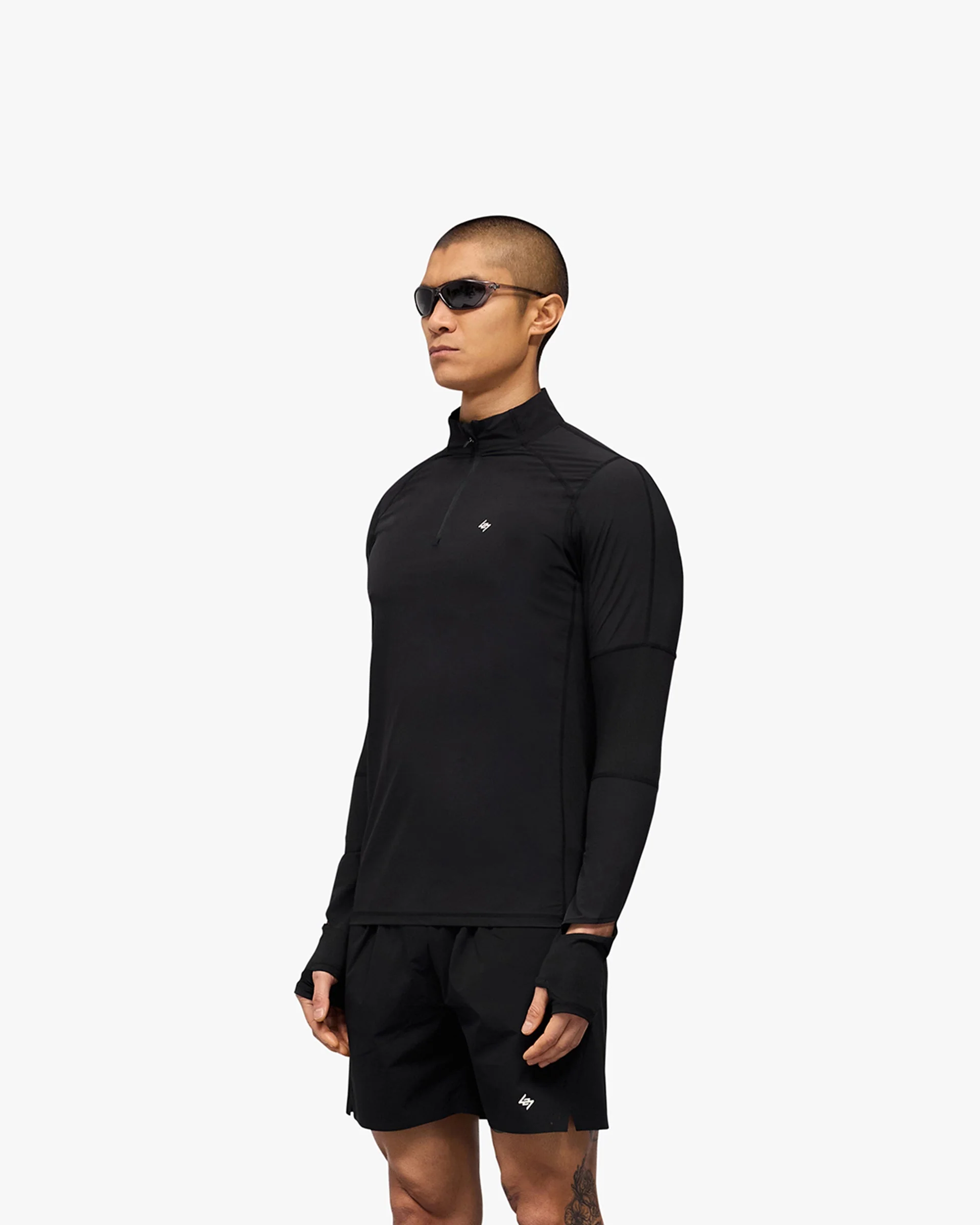 247 Run Quarter Zip - Jet Black - Image 4