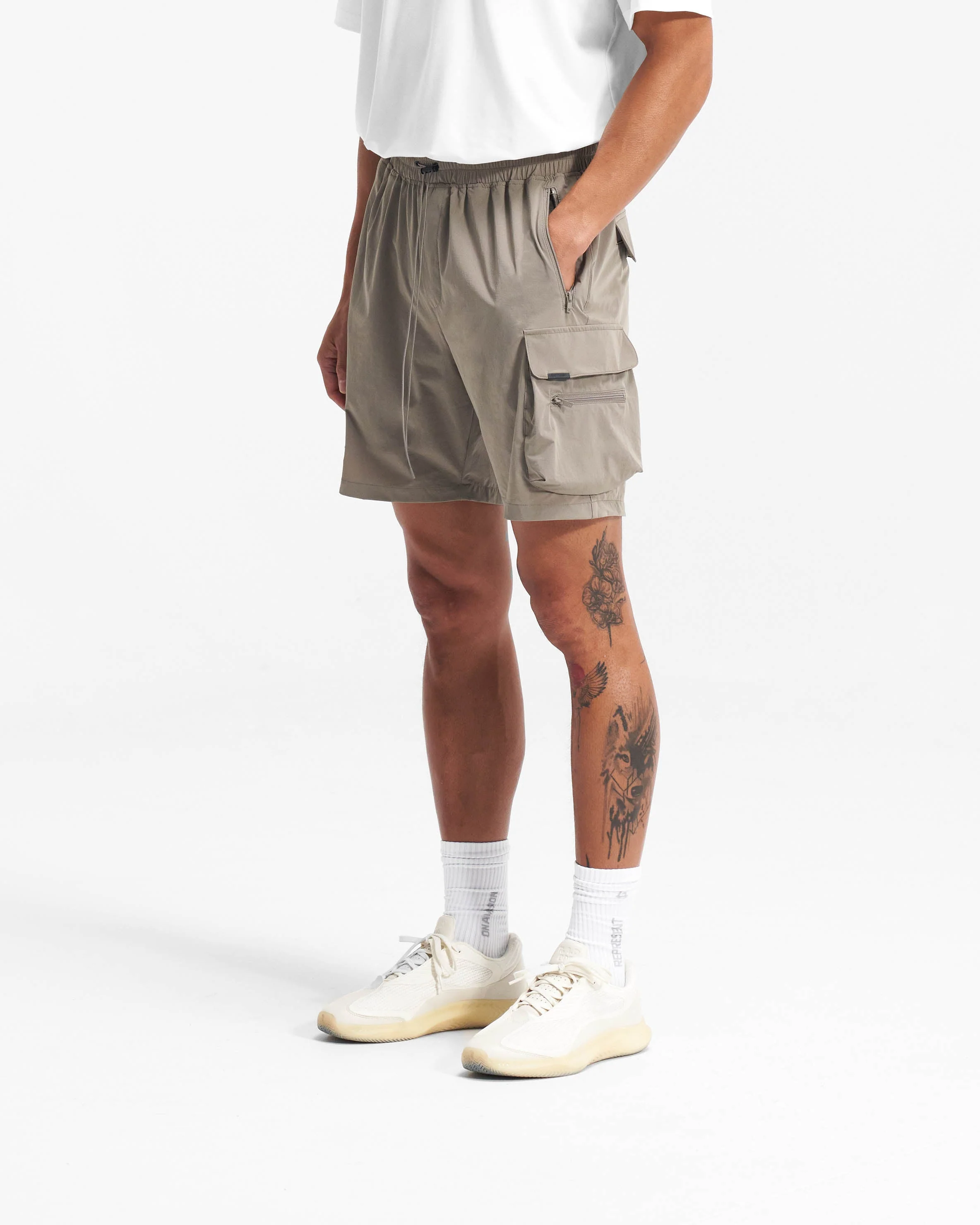 247 Shorts - Taupe - Image 4
