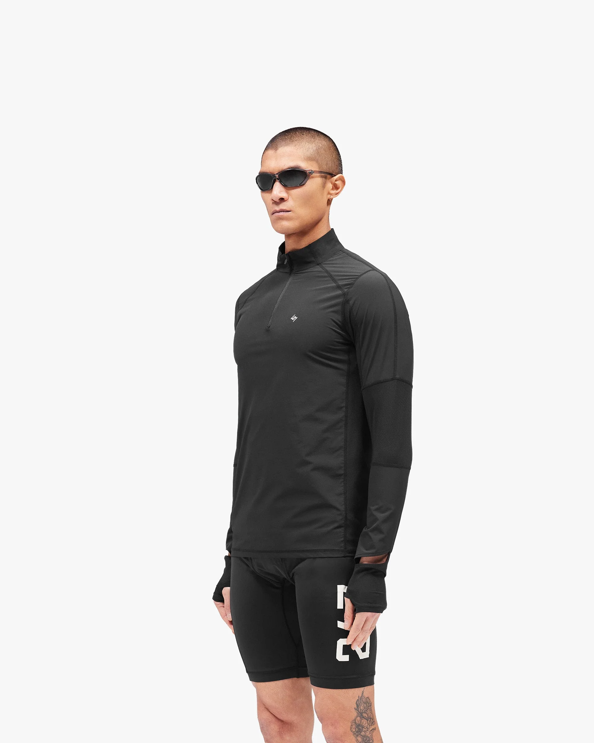 247 Run Quarter Zip - Jet Black - Image 2
