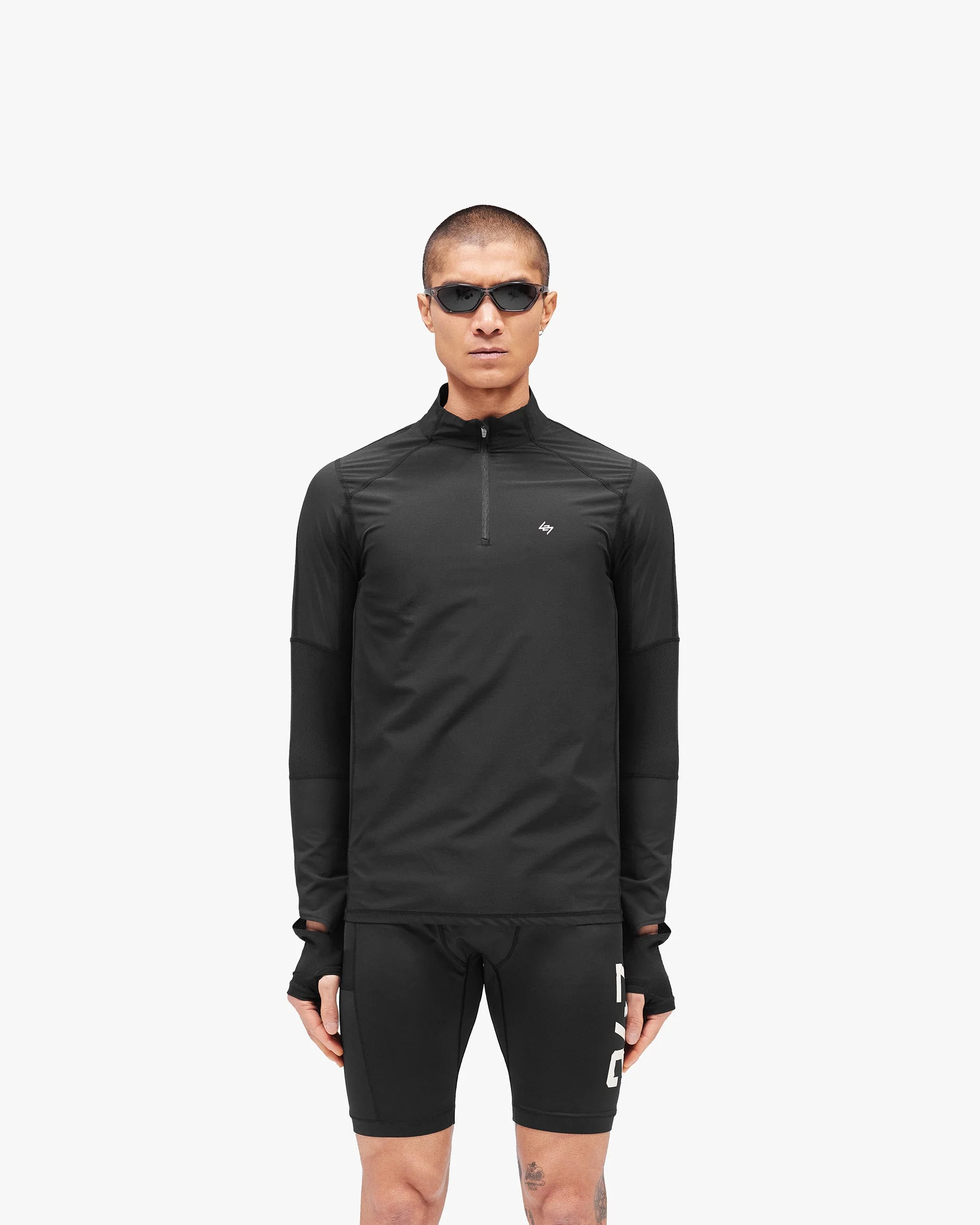 247 Run Quarter Zip - Jet Black - Image 3