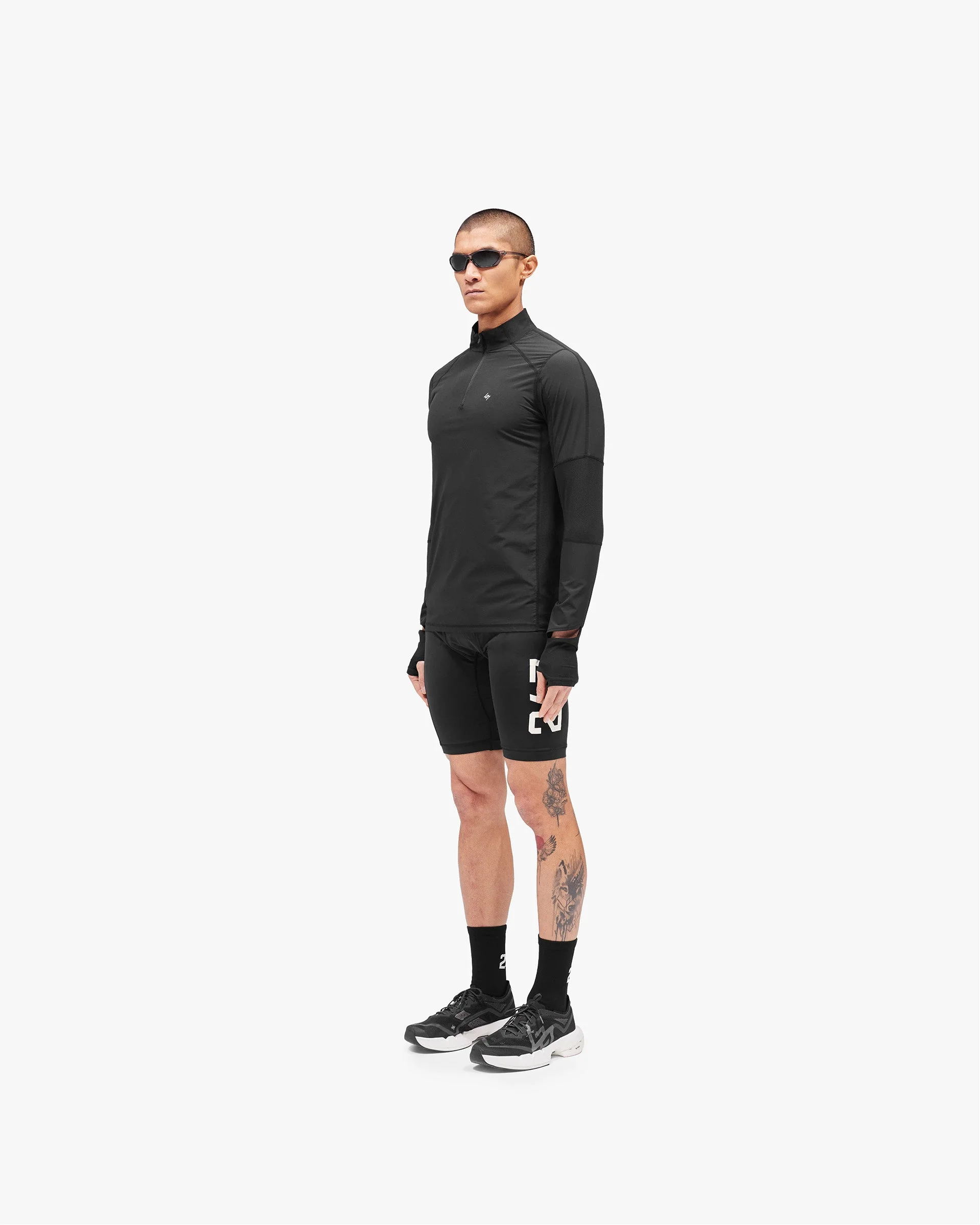 247 Run Quarter Zip - Jet Black - Image 6