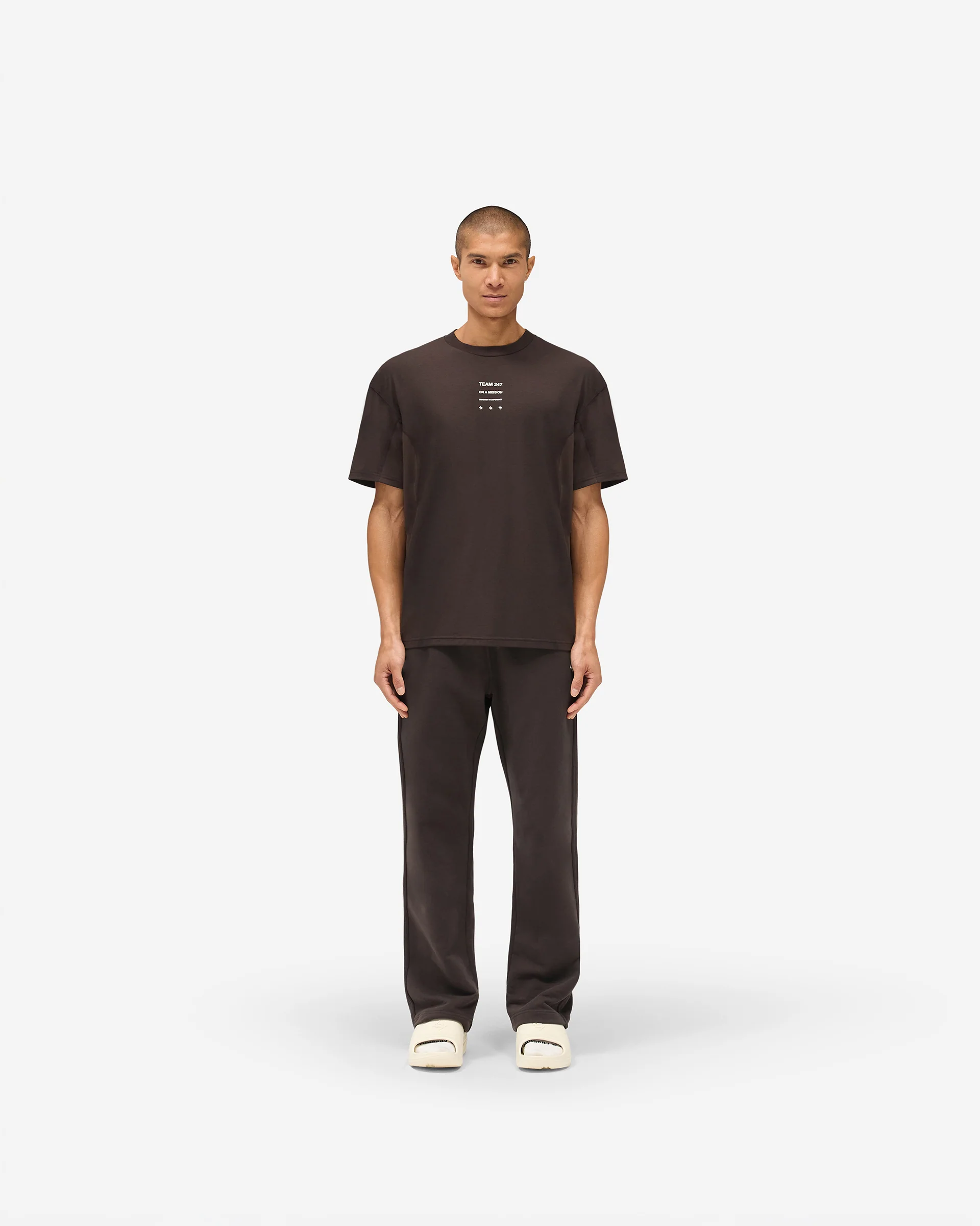 247 Straight Leg Jogger - Chocolate - Image 7
