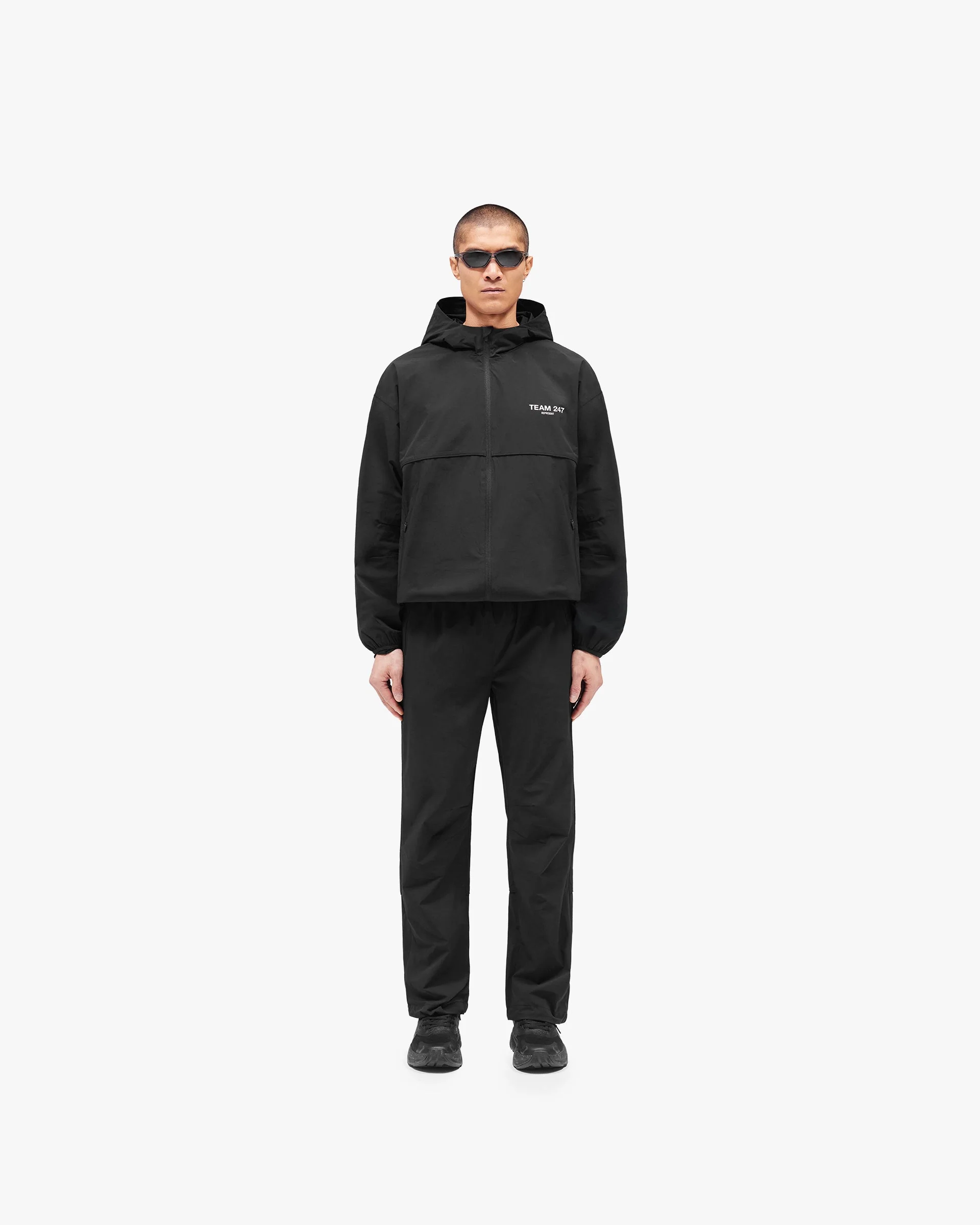 Team 247 Straight Leg Track Pant - Jet Black - Image 6