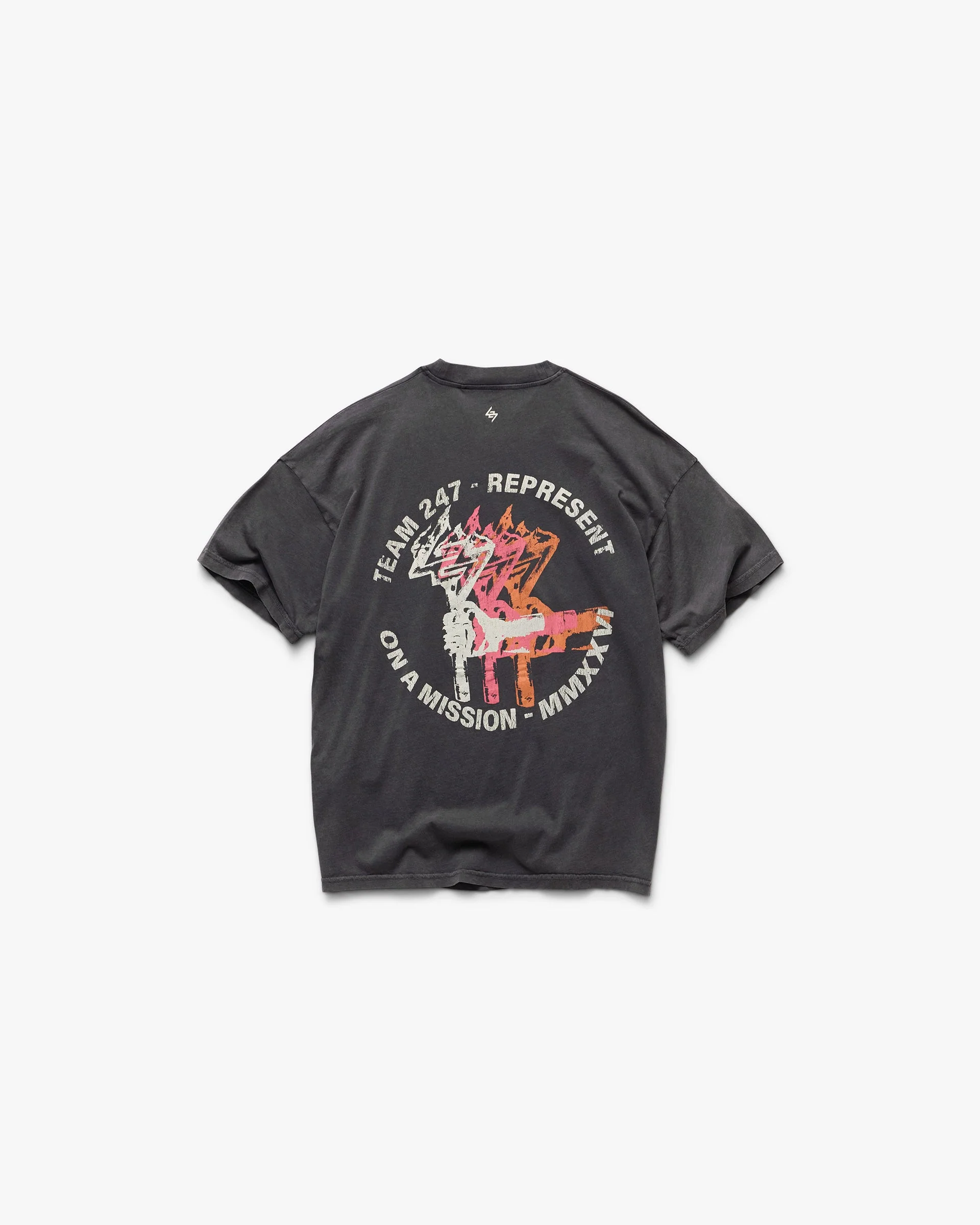247 Torch Boxy T-Shirt - Washed Black - Image 2