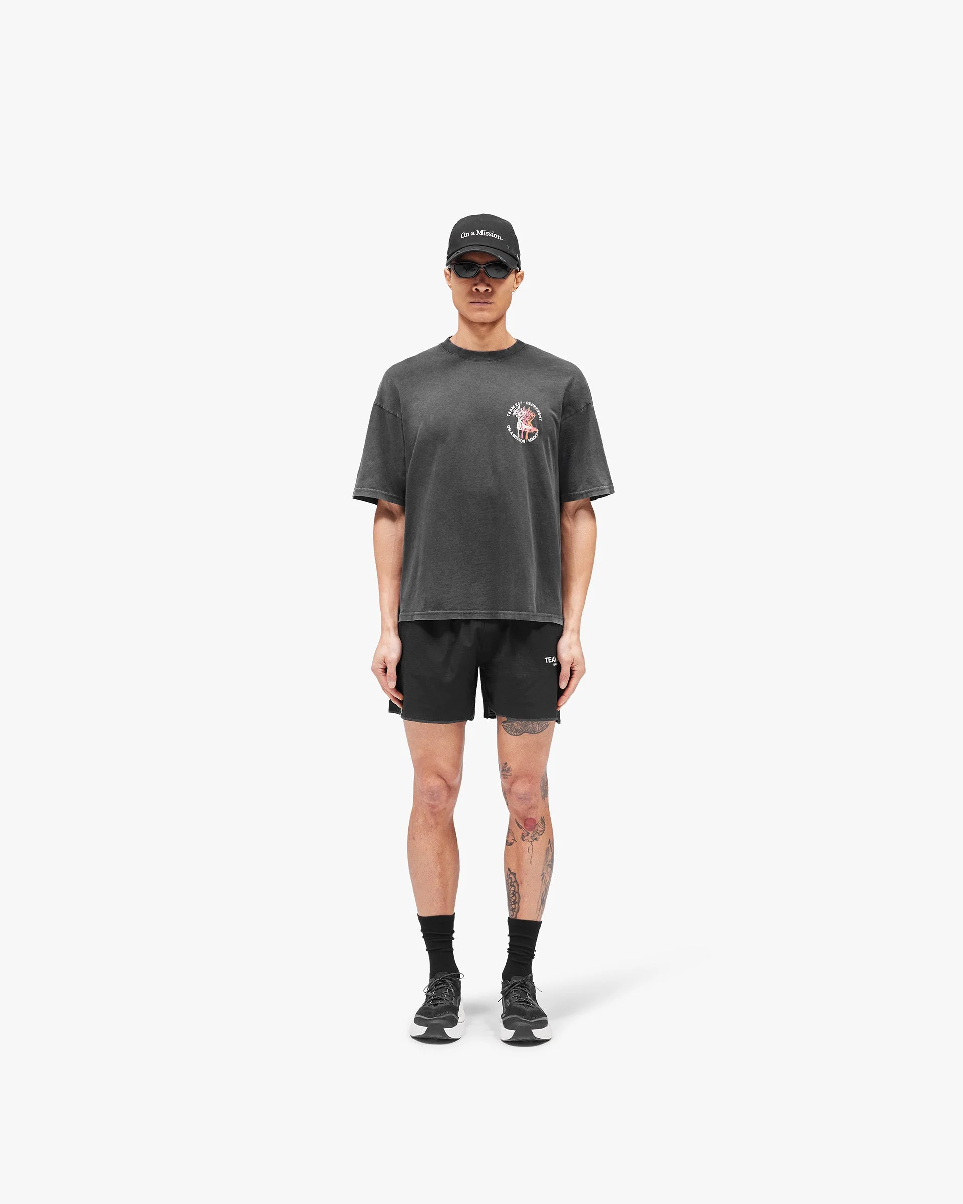 247 Torch Boxy T-Shirt - Washed Black - Image 6