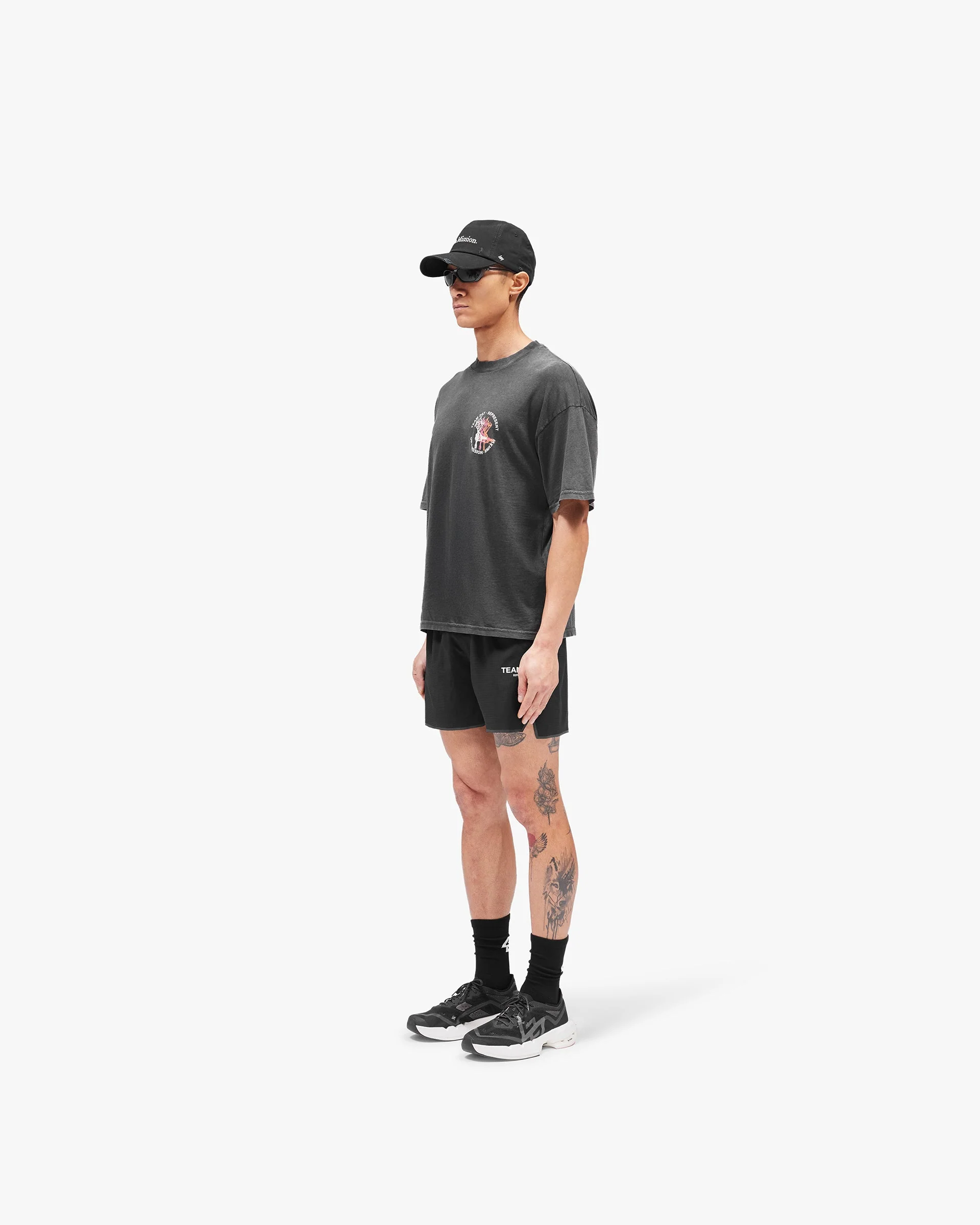 247 Torch Boxy T-Shirt - Washed Black - Image 7