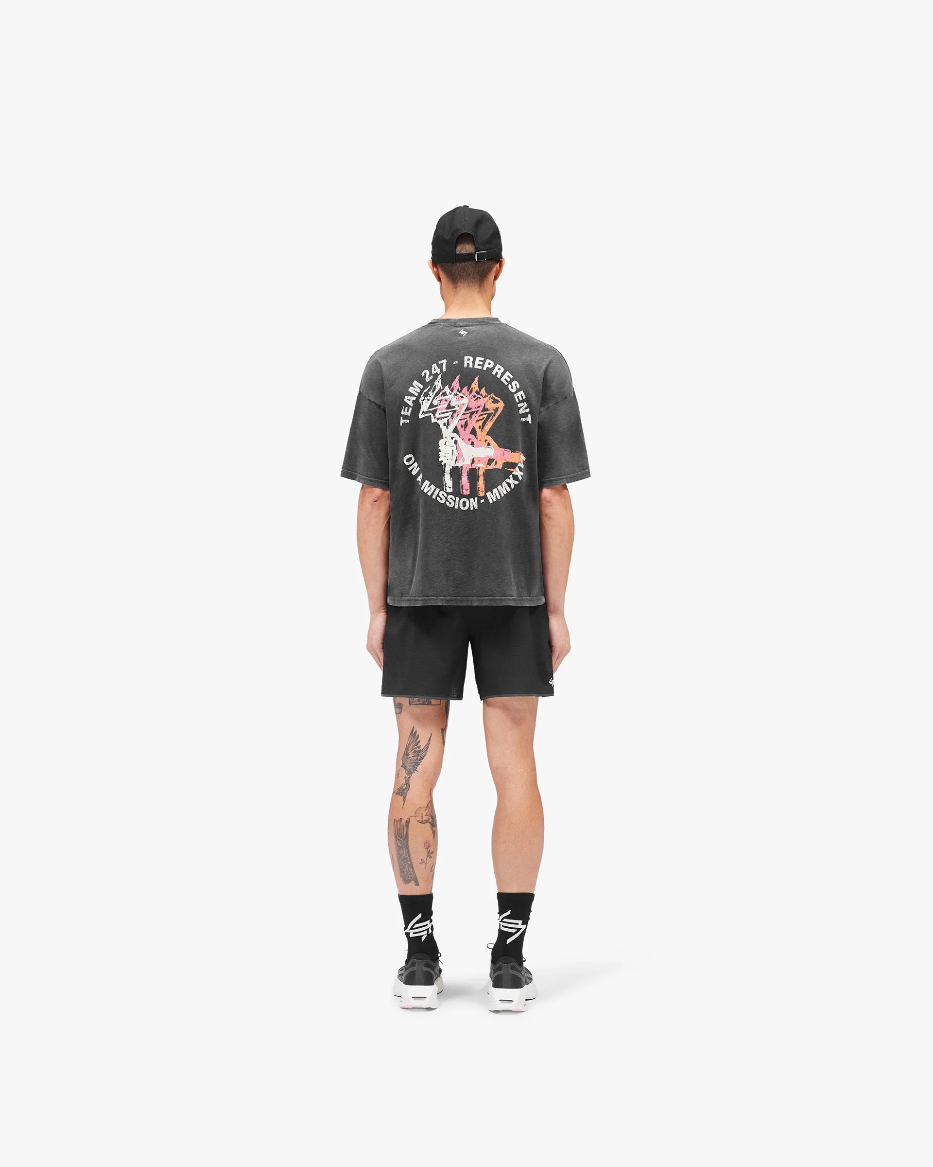 247 Torch Boxy T-Shirt - Washed Black - Image 8