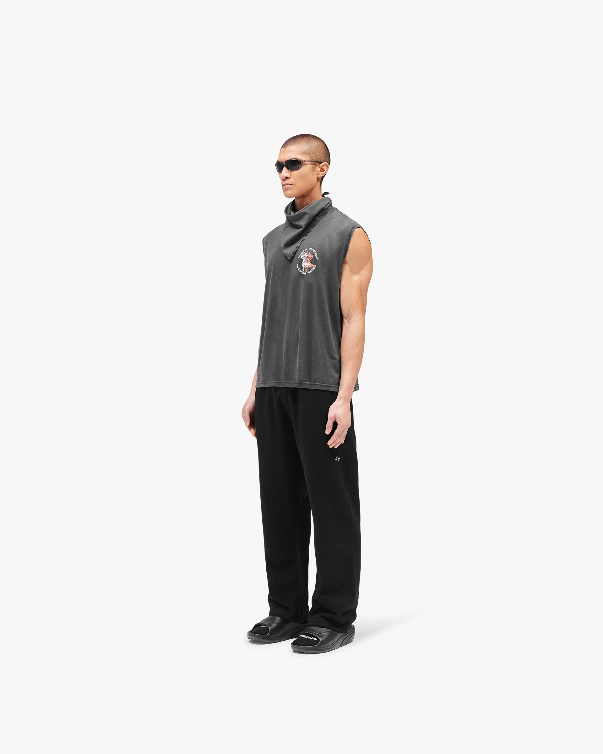 247 Torch Boxy Tank - Washed Black - Image 7