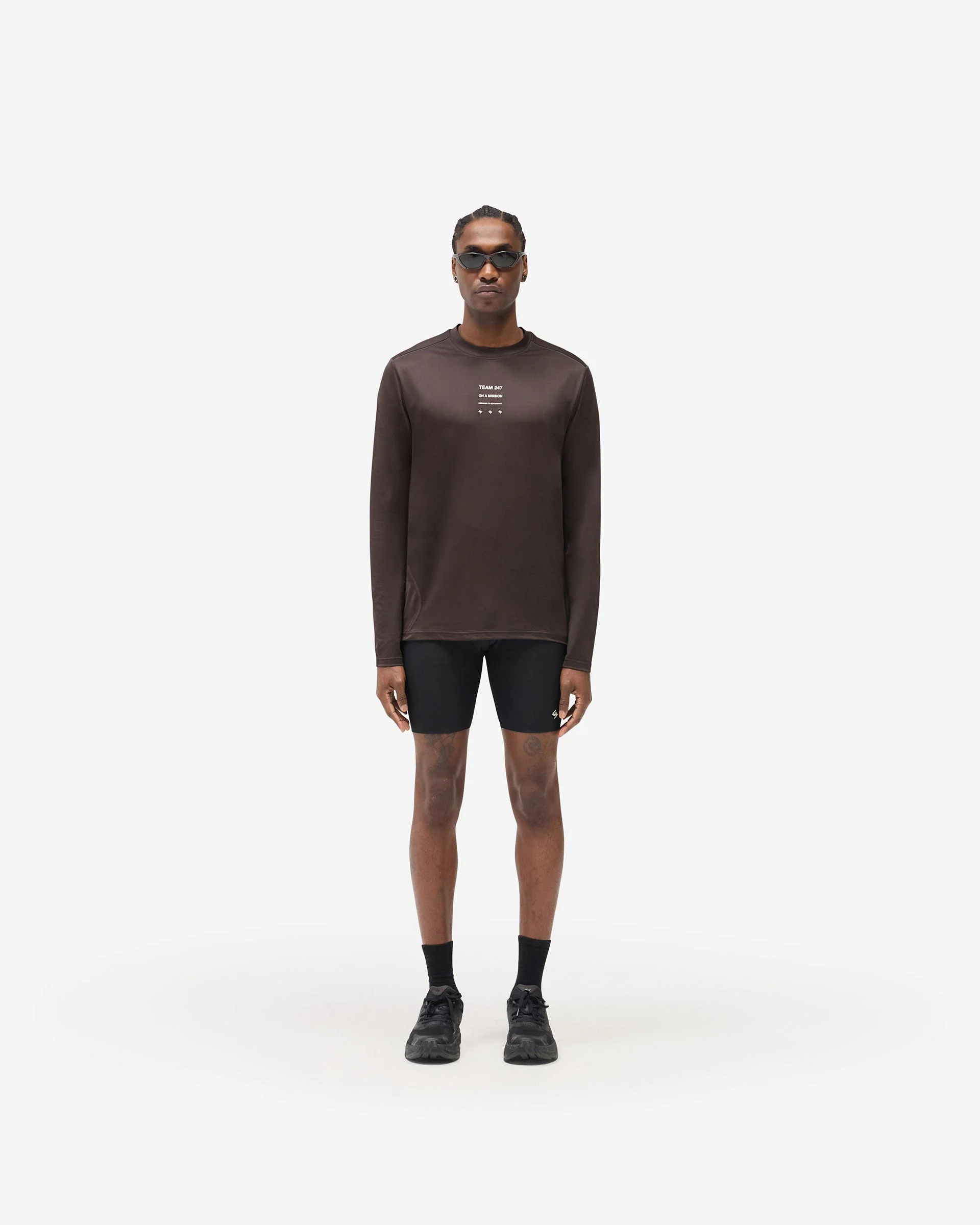 247 Trail Long Sleeve T-Shirt - Chocolate - Image 5