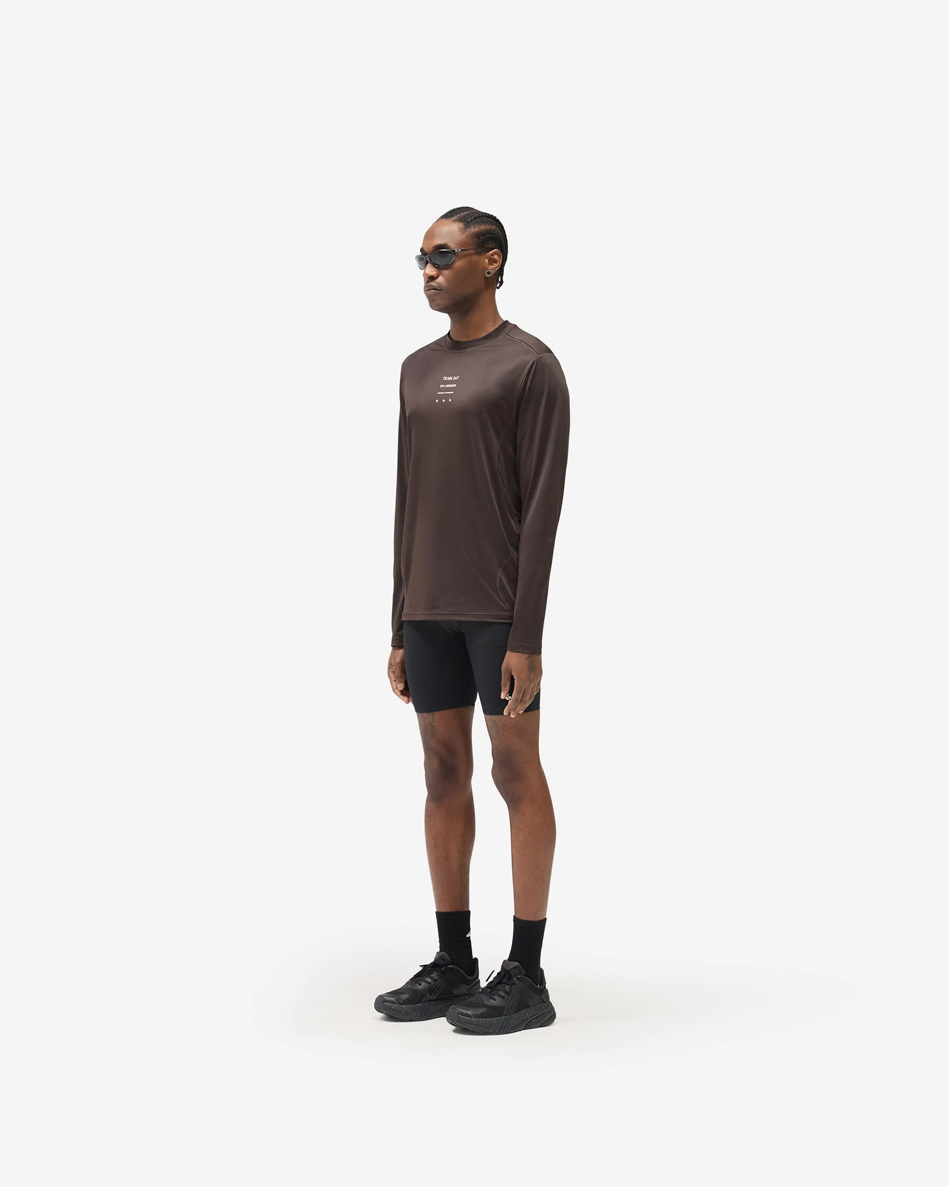 247 Trail Long Sleeve T-Shirt - Chocolate - Image 6