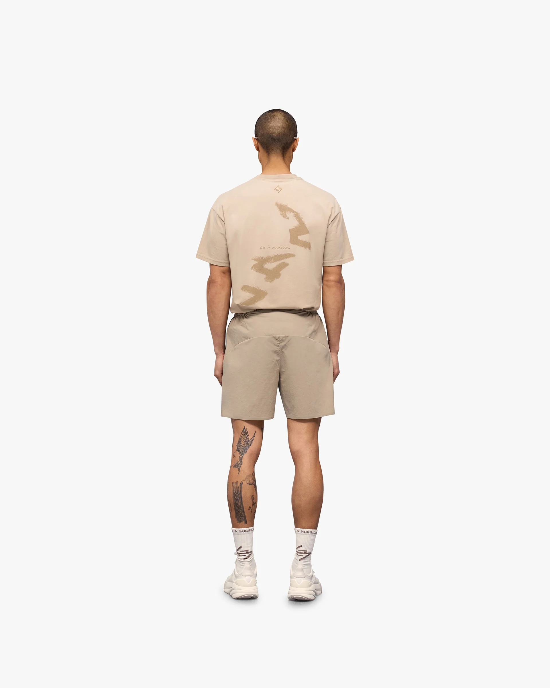 247 Training Shorts - Pebble - Image 8