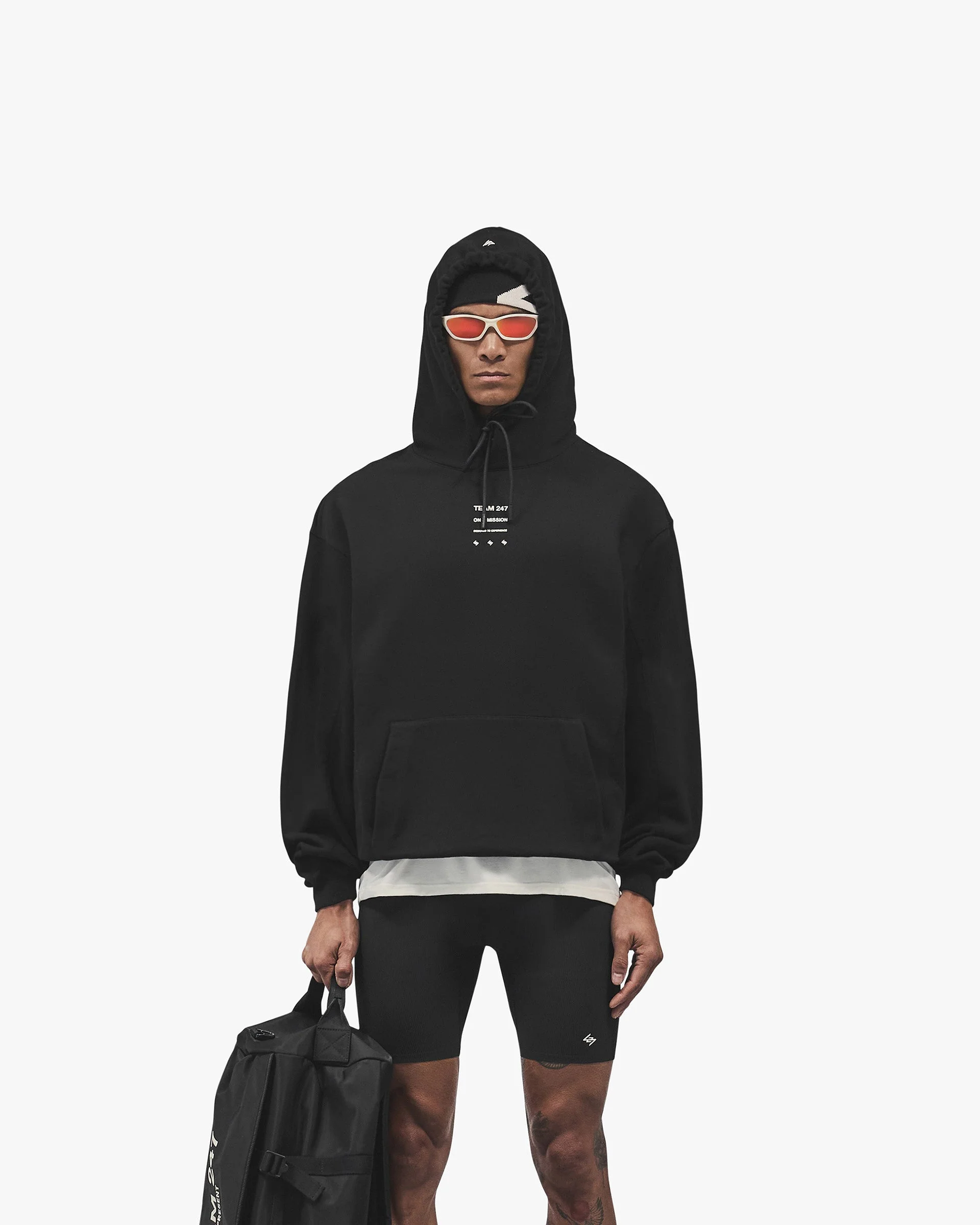 247 Uprising Oversized Hoodie - Black - Image 3