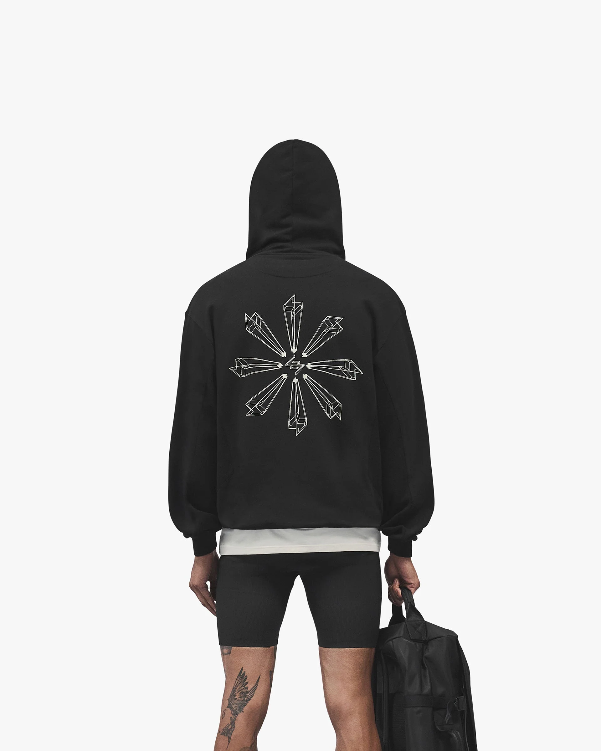 247 Uprising Oversized Hoodie - Black - Image 5