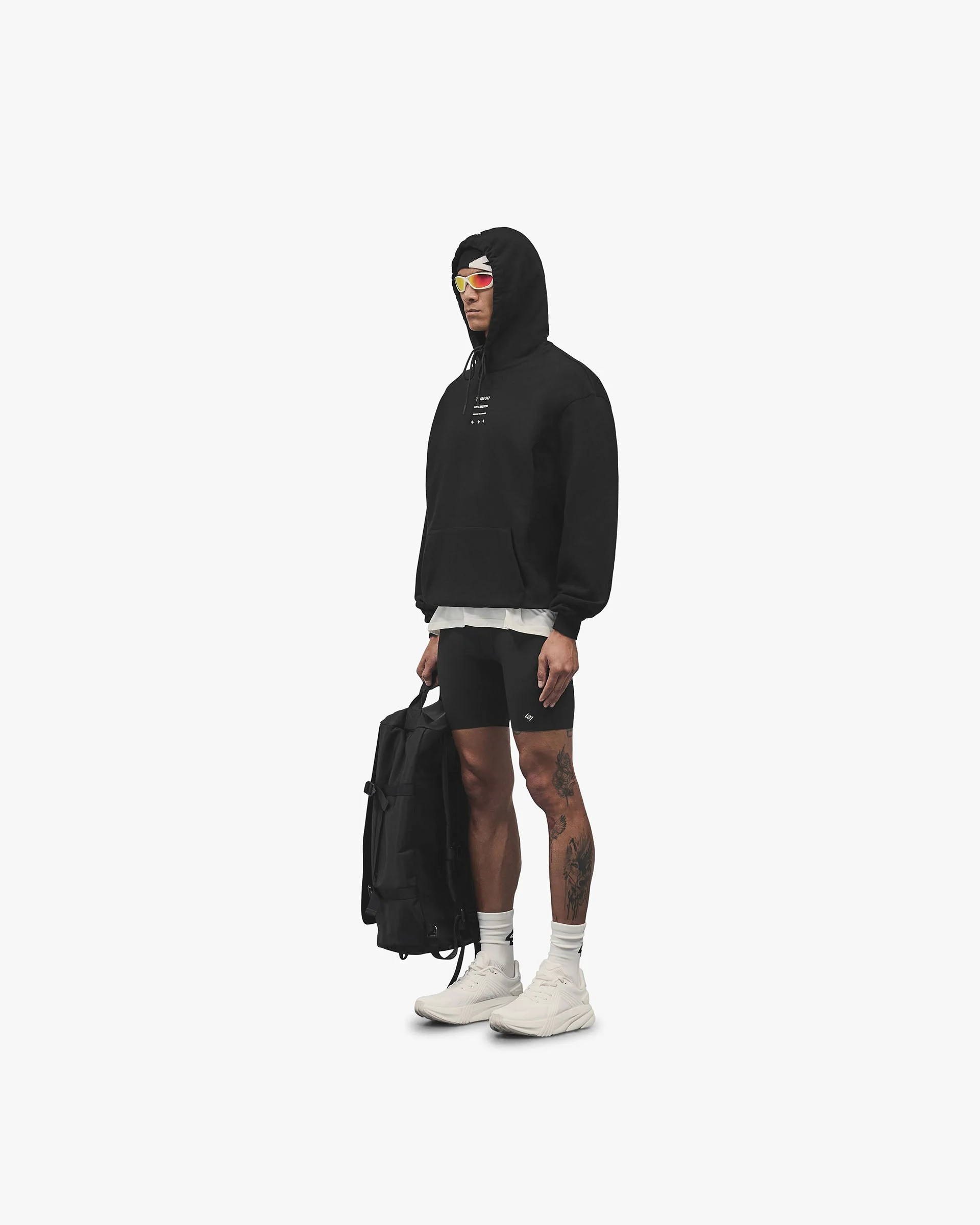 247 Uprising Oversized Hoodie - Black - Image 7